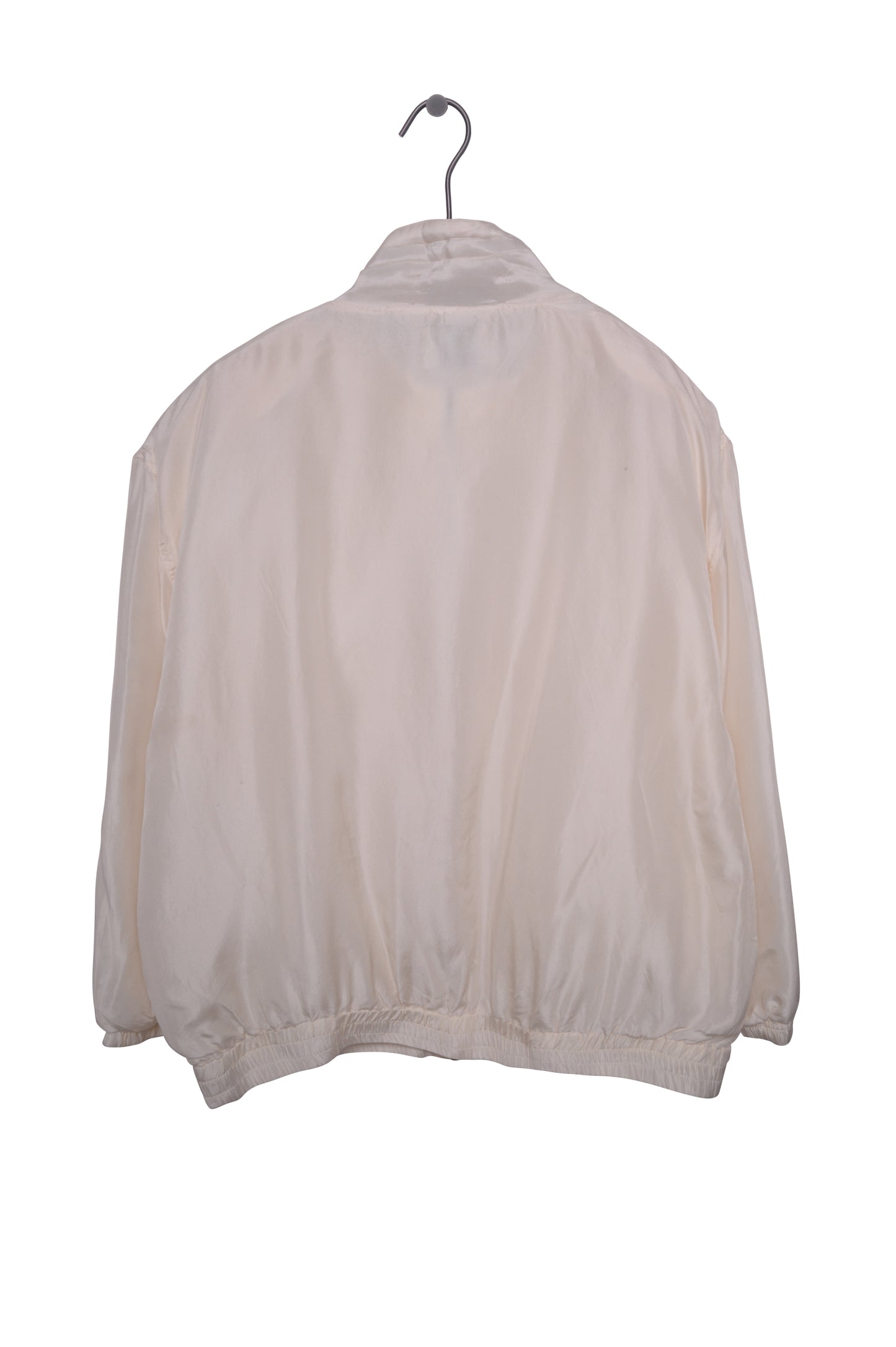 Cream Silk Beaded Windbreaker