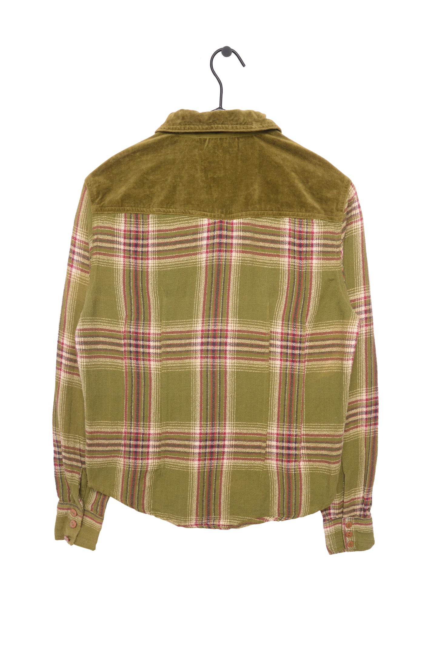 Plaid Zip-Up Top