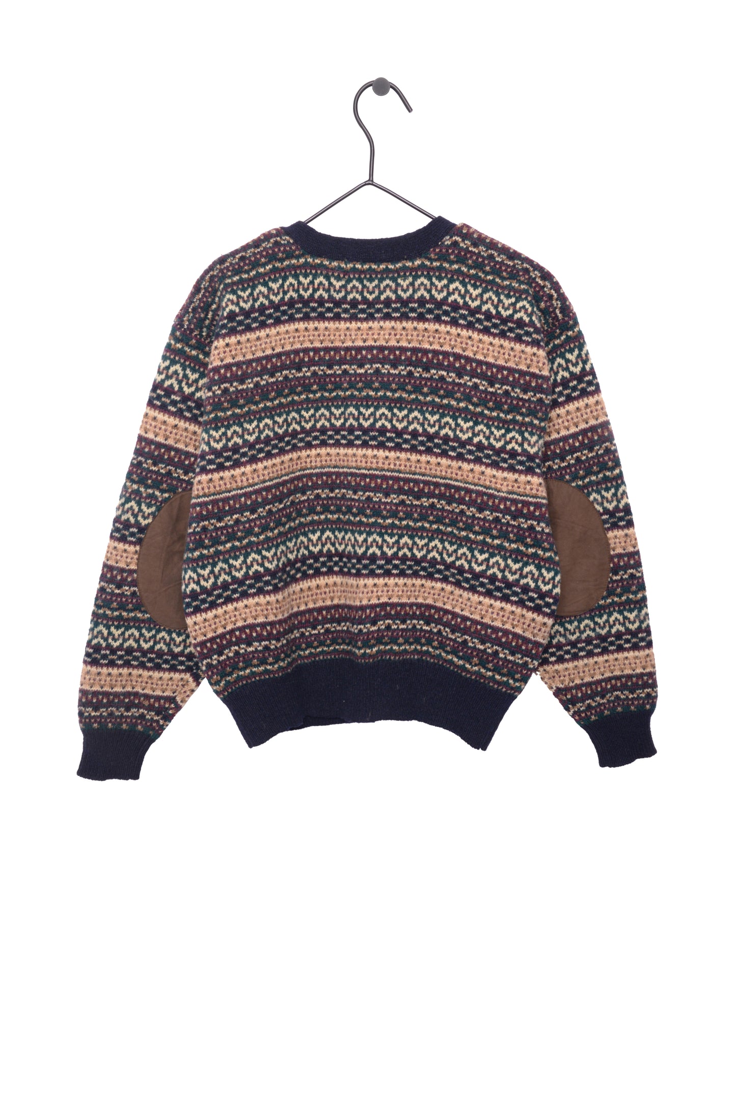 Wool Blend Striped Cardigan