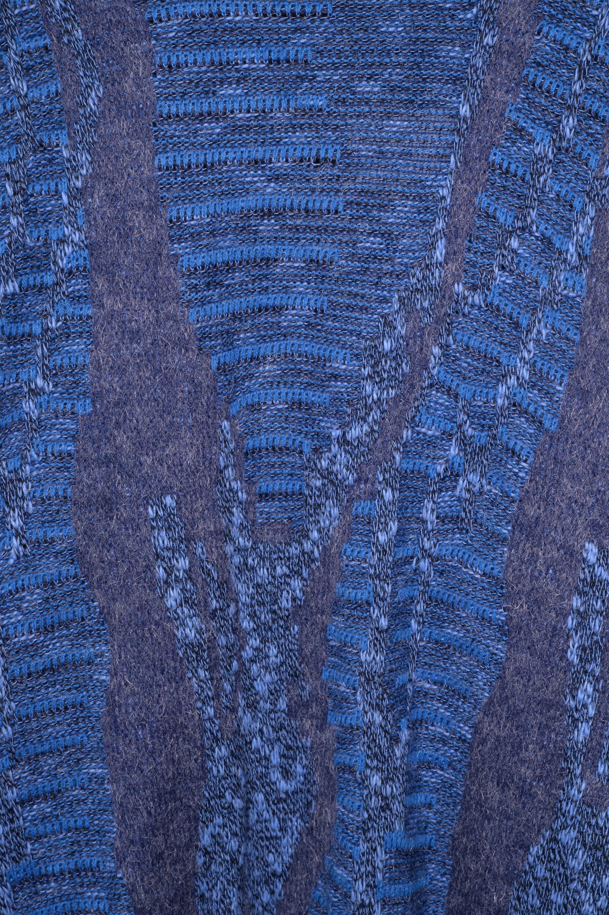 Blue Abstract Sweater