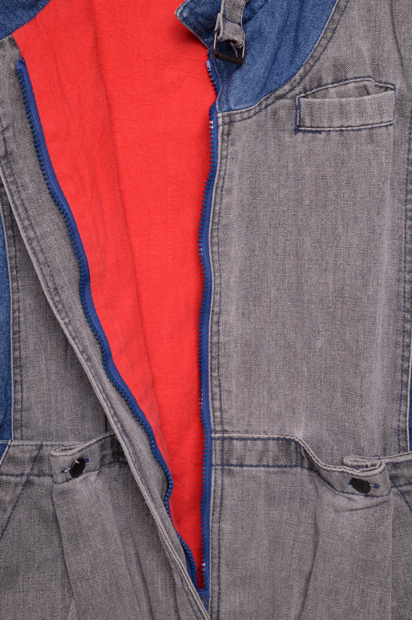 Lined Denim Utility Vest