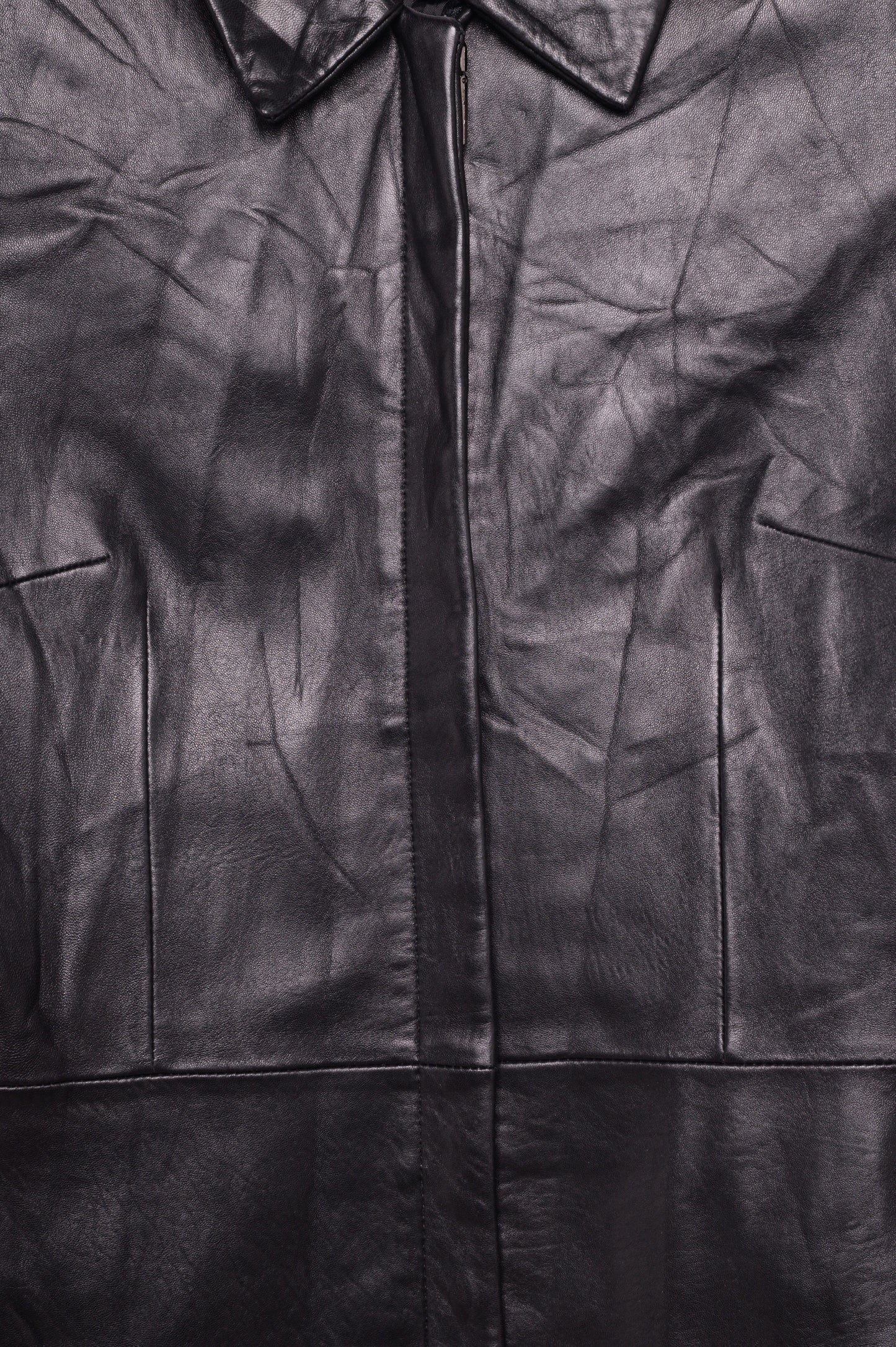 Soft Zip-Up Leather Jacket