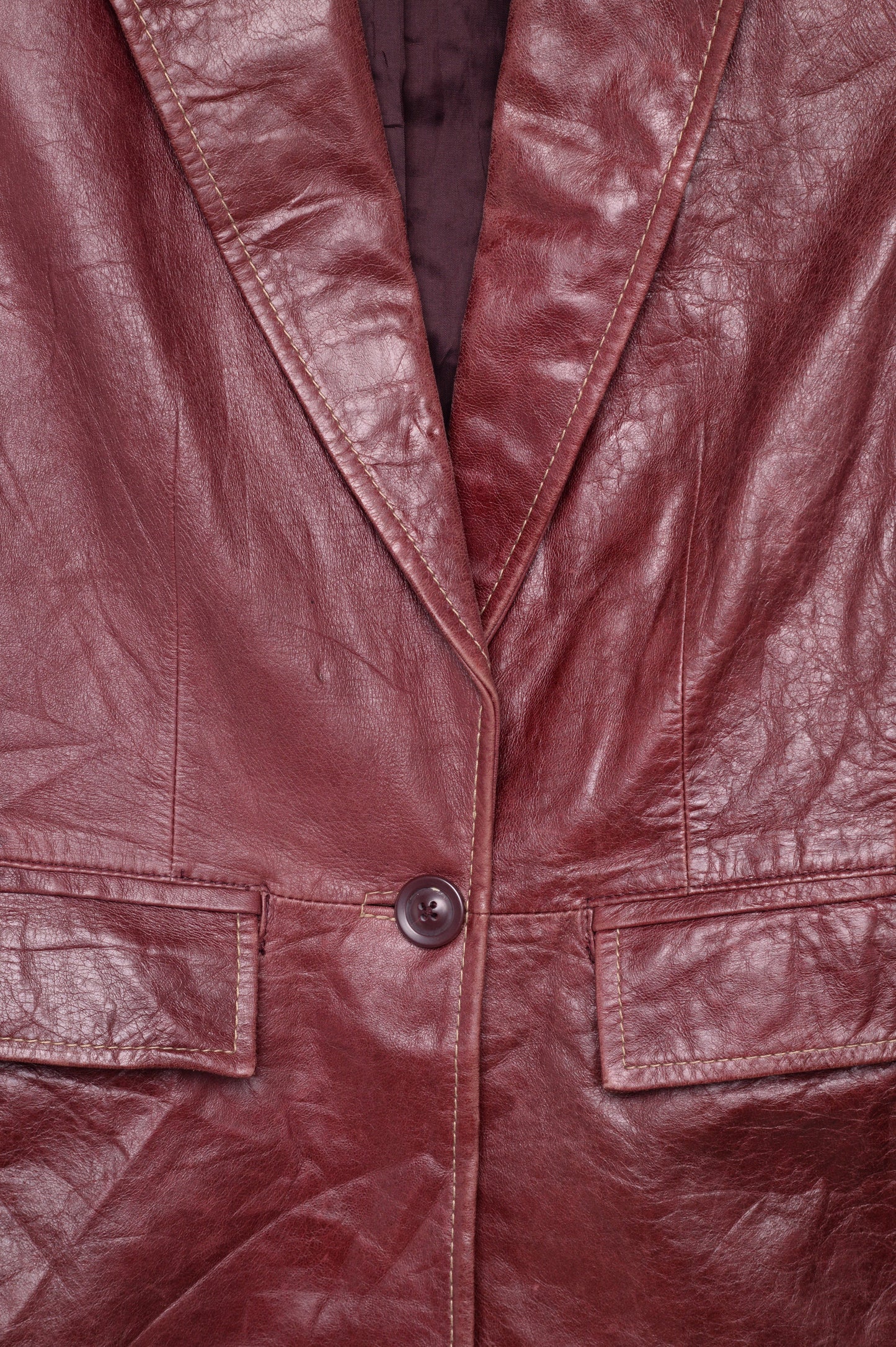 Burgundy Leather Jacket