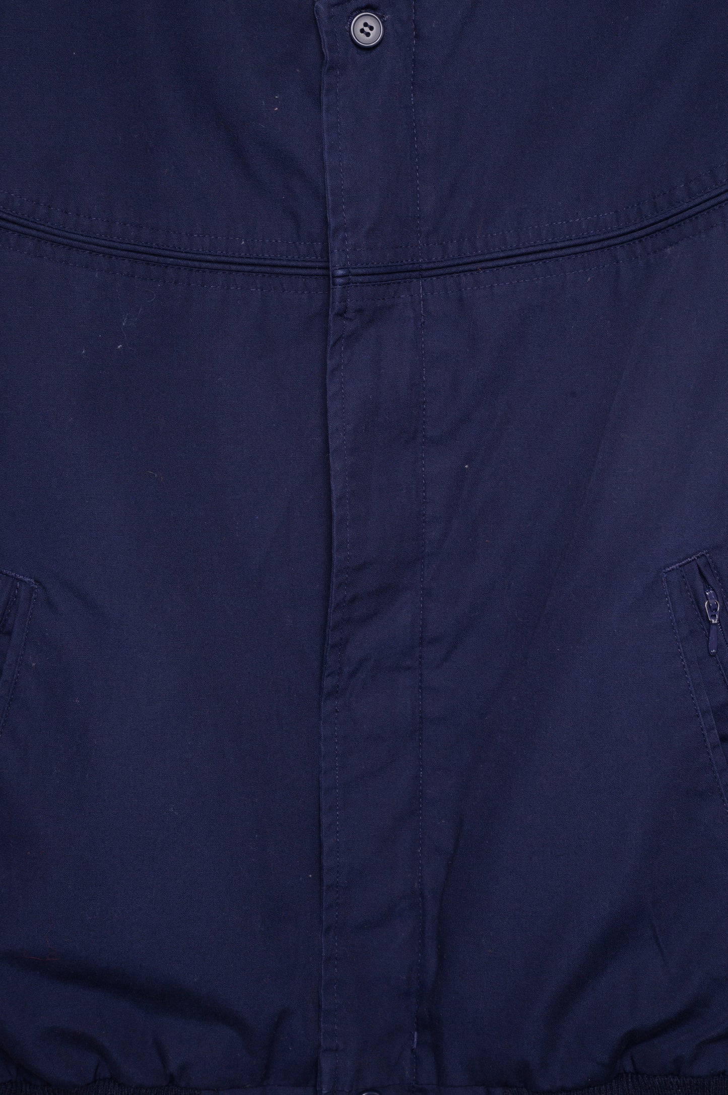 Navy Cotton Bomber Jacket