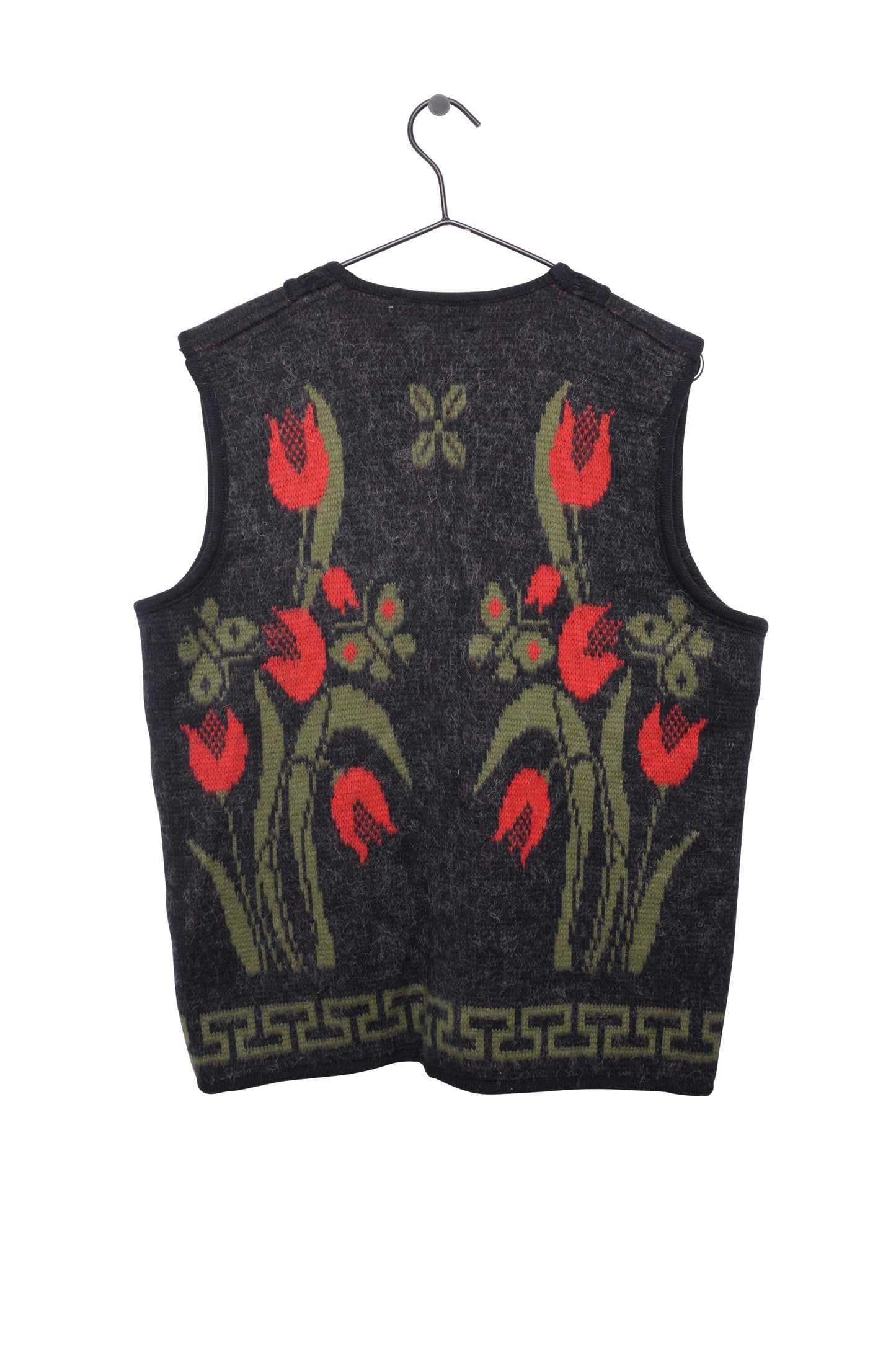 Floral Grandma Sweater Vest