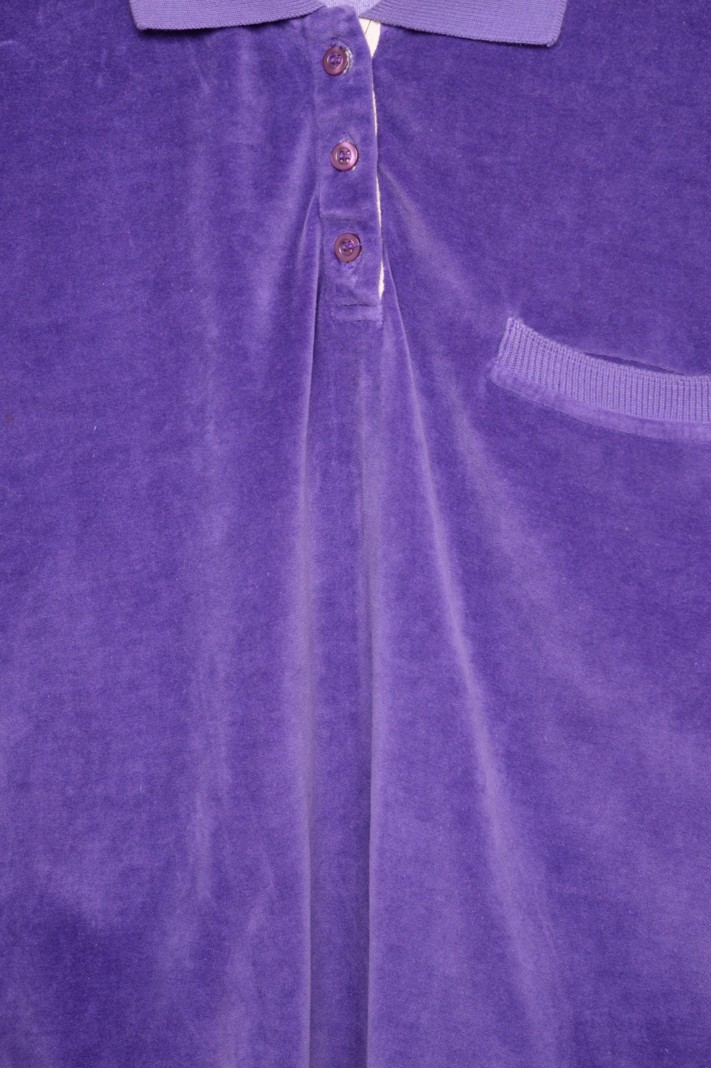 1990s Purple Velour Shirt