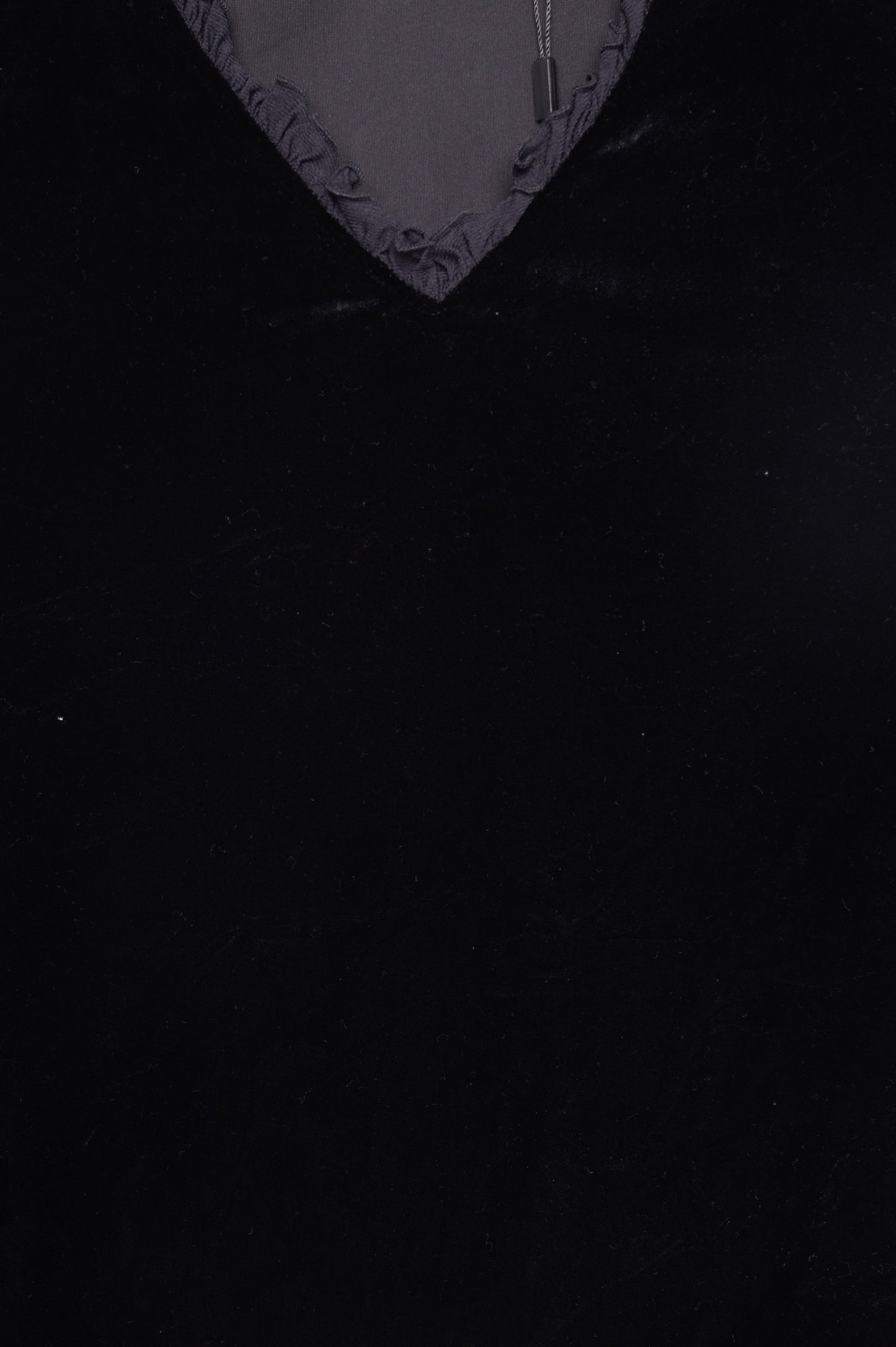 Velvet Lettuce Trim Top