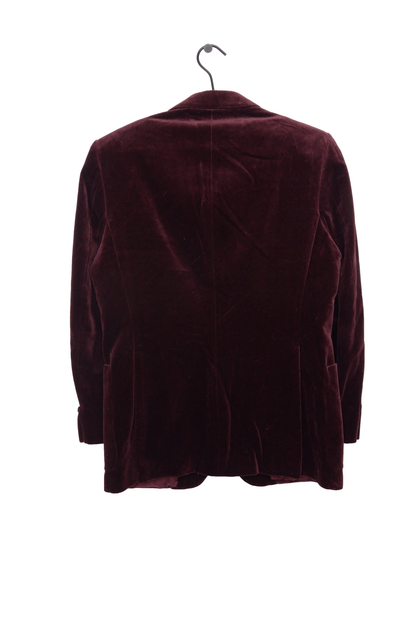 Burgundy Velvet Blazer
