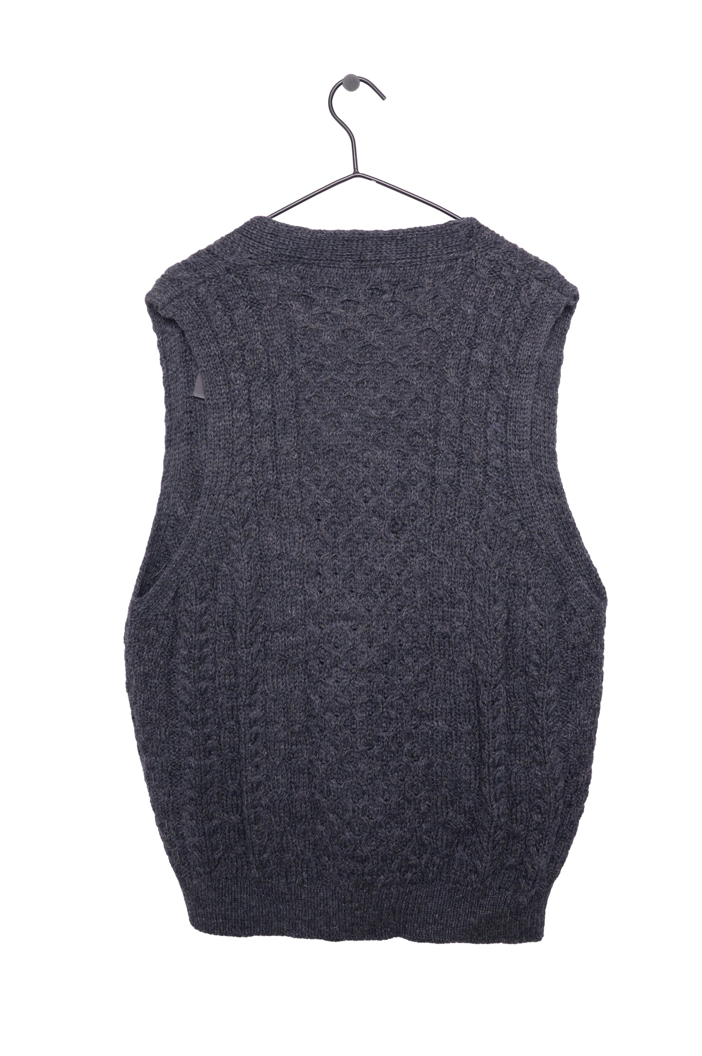 Irish Knit Button Sweater Vest