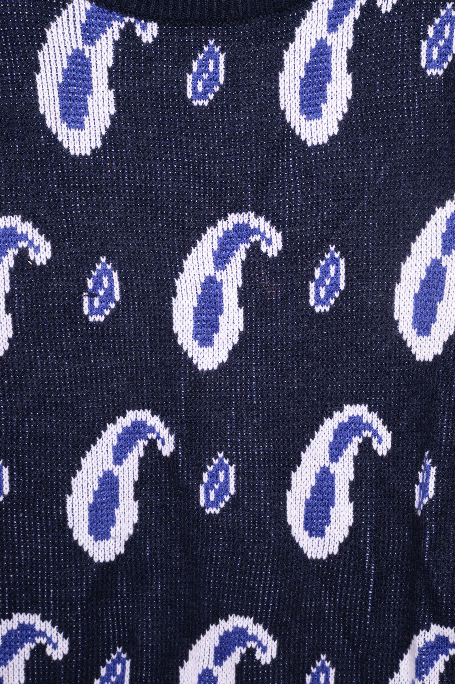 Navy Paisley Sweater