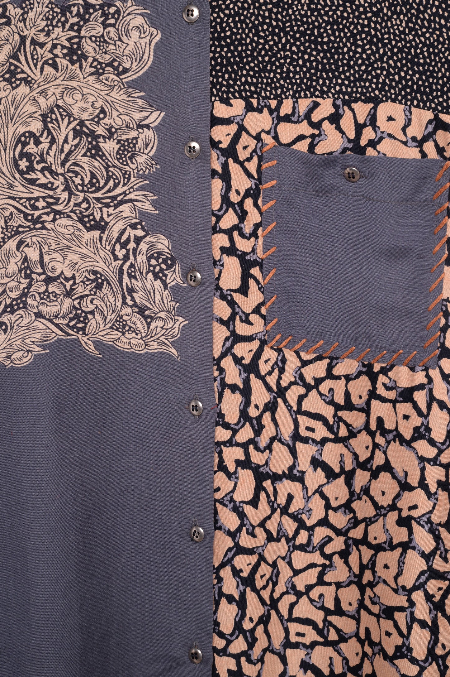 Patchwork Button Top