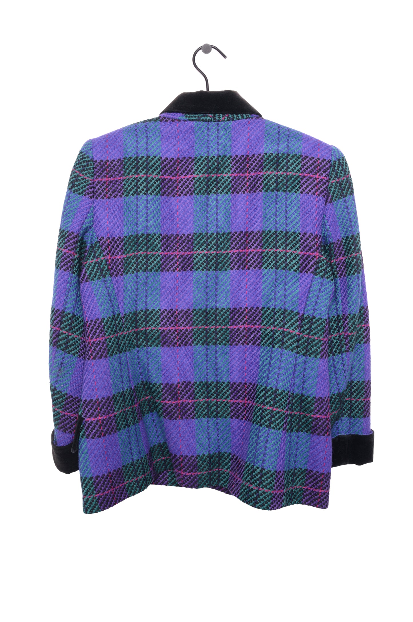 Plaid Wool Blazer USA