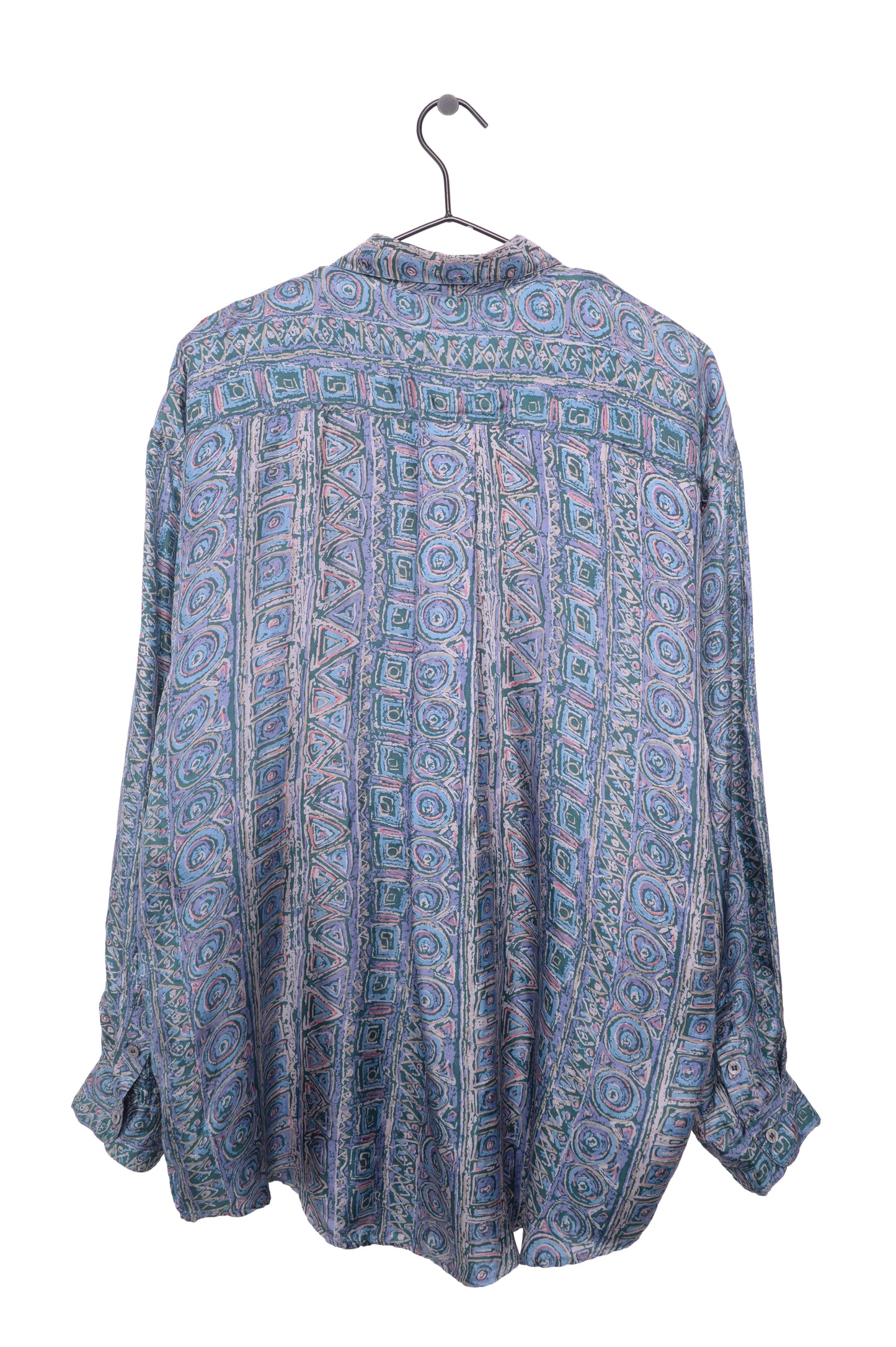 Abstract Silk Button Down