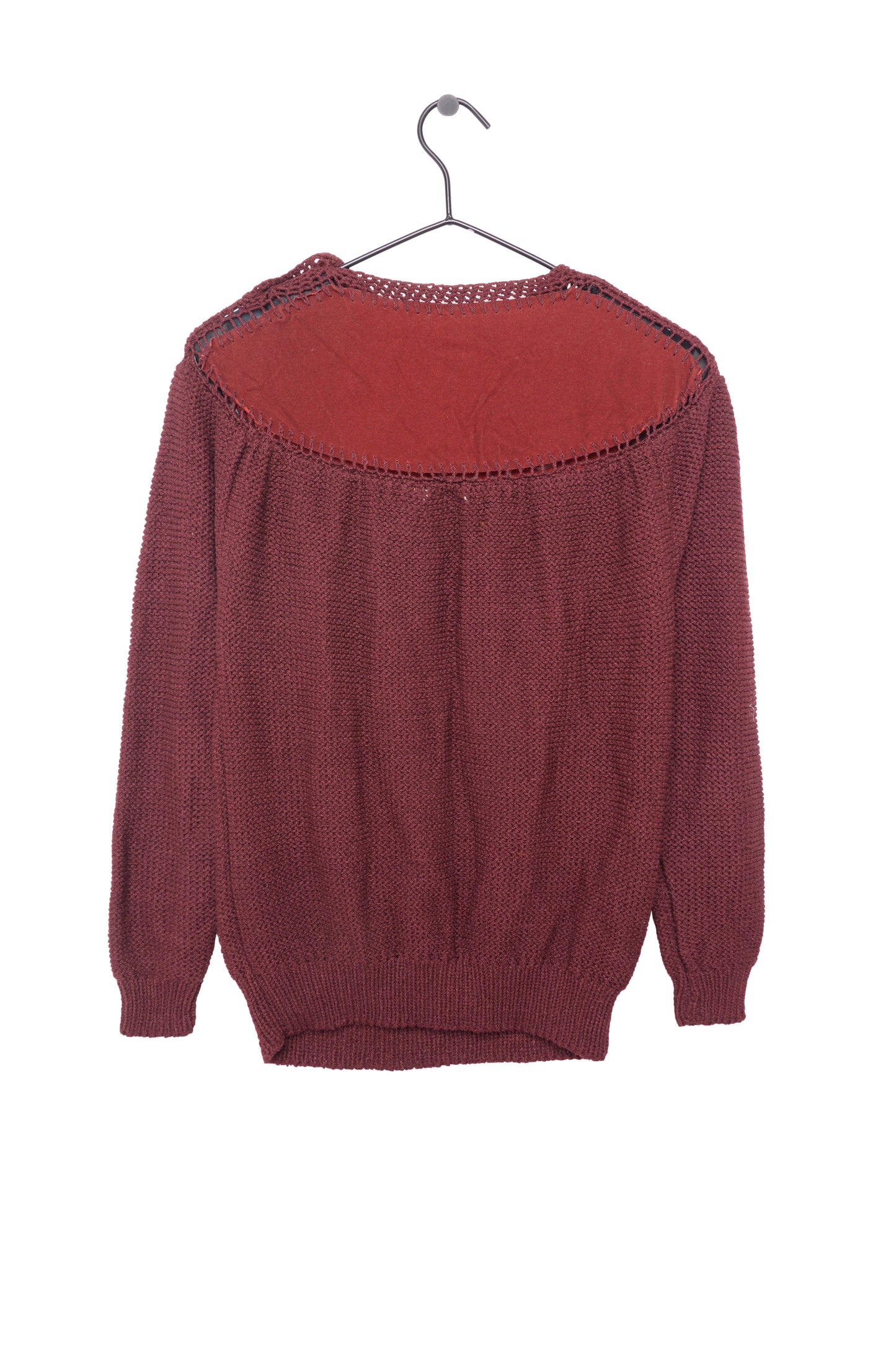 Velvet Panel Sweater