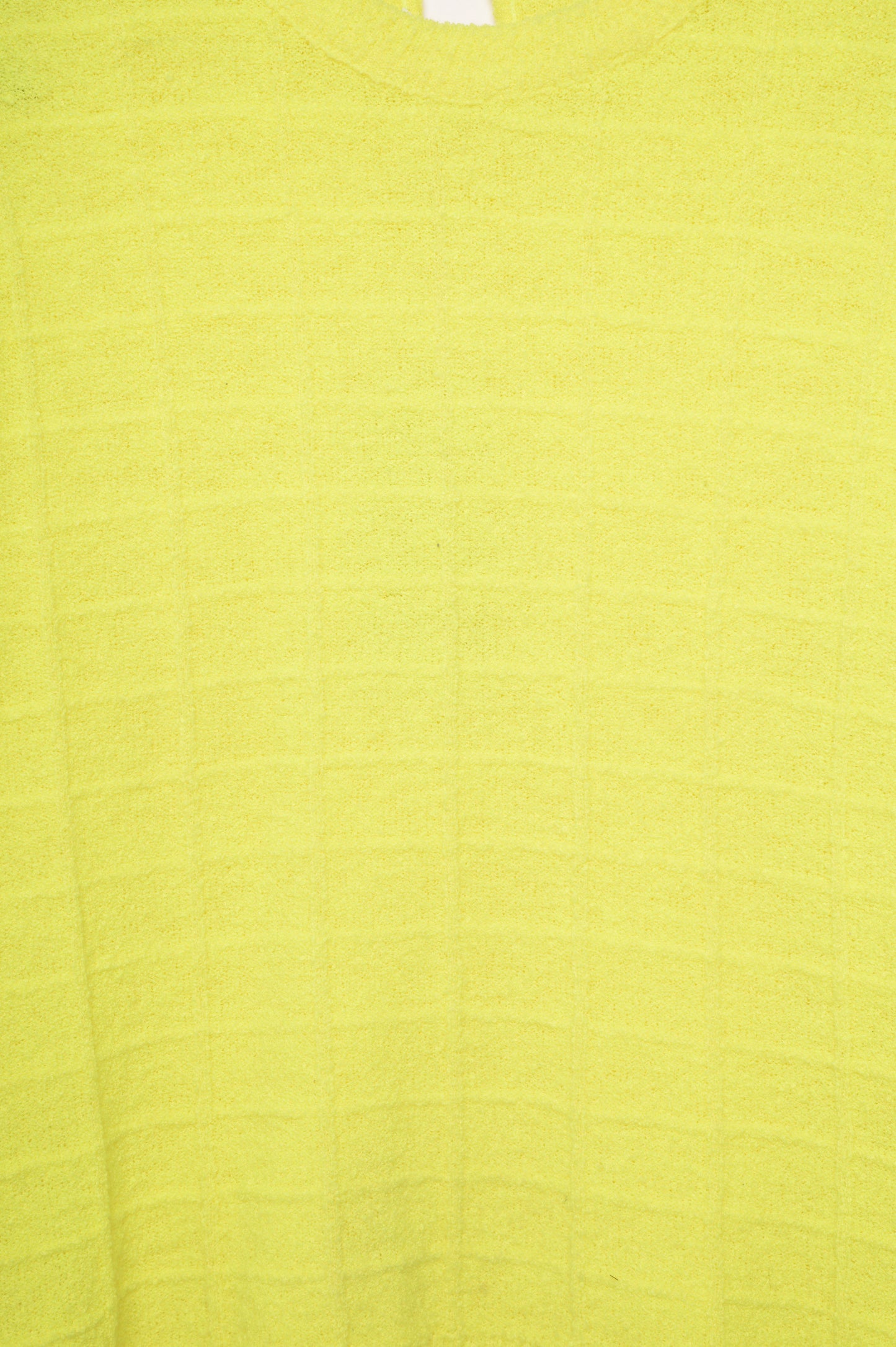 1960s Textured Lemon Yellow Sweater