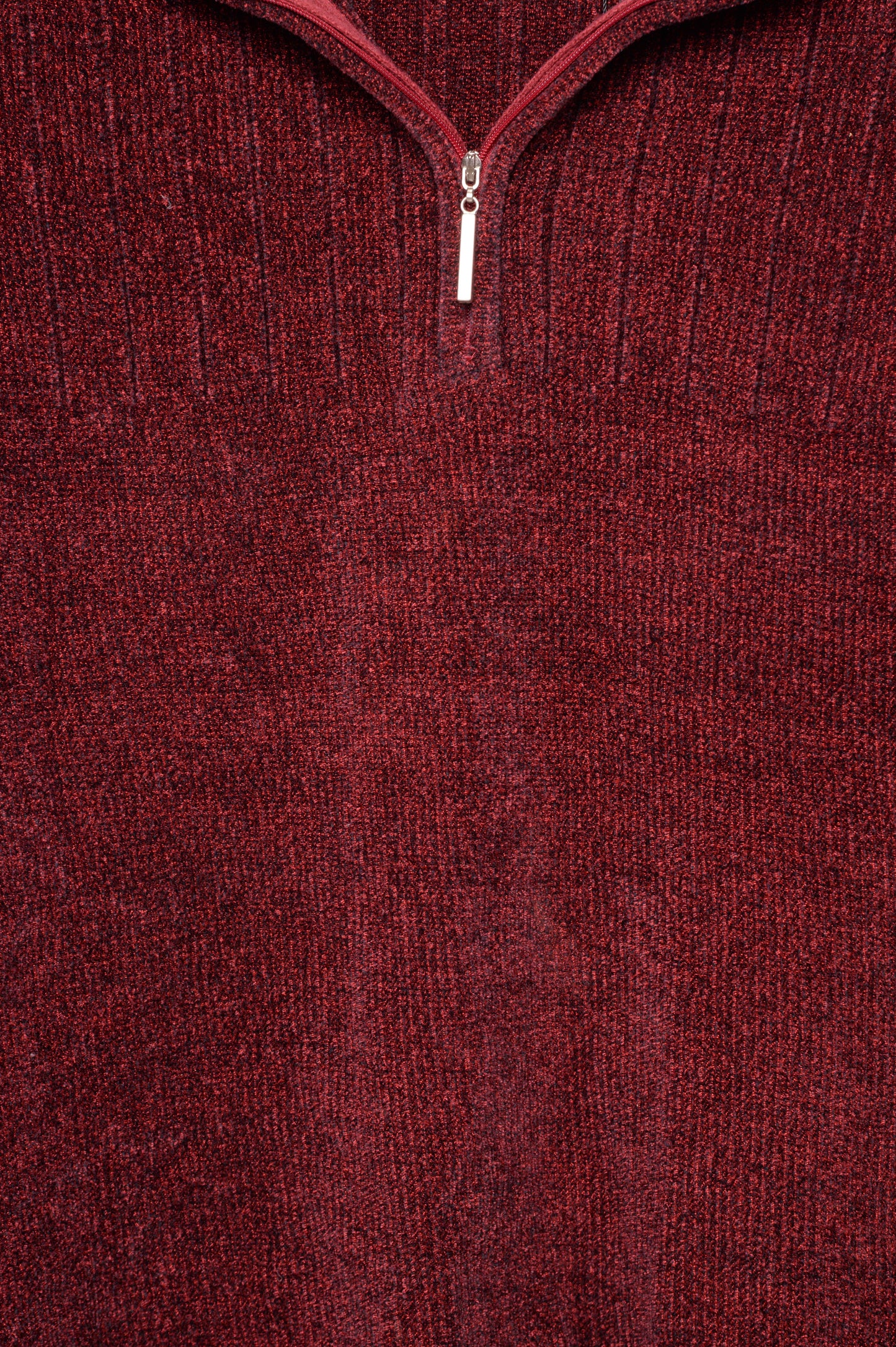 Half-Zip Chenille Sweater