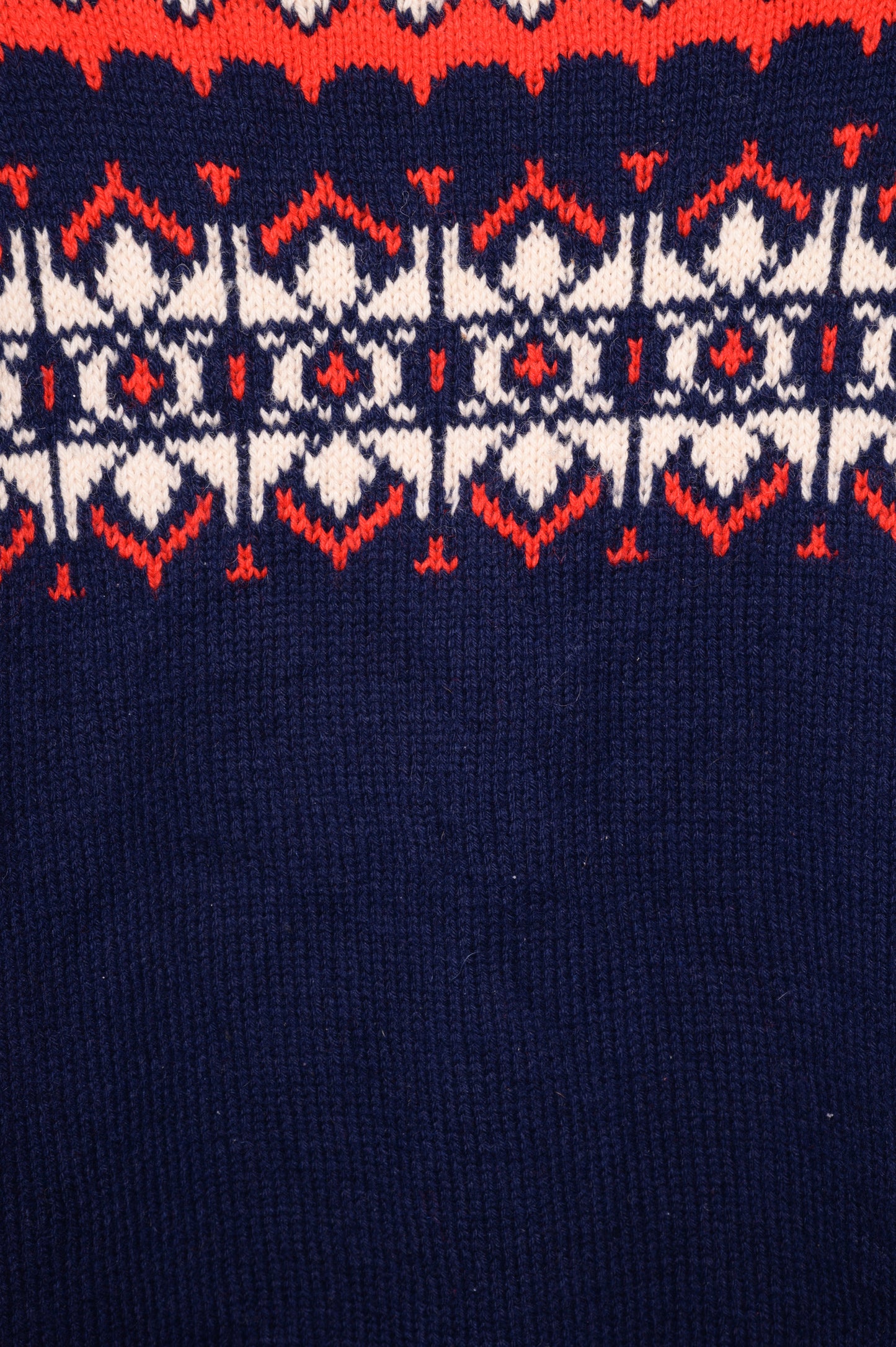 Hand Knit Geometric Wool Sweater