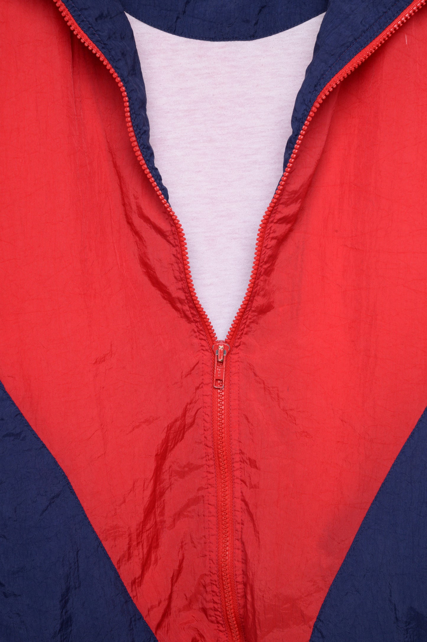 Red Colorblock Windbreaker