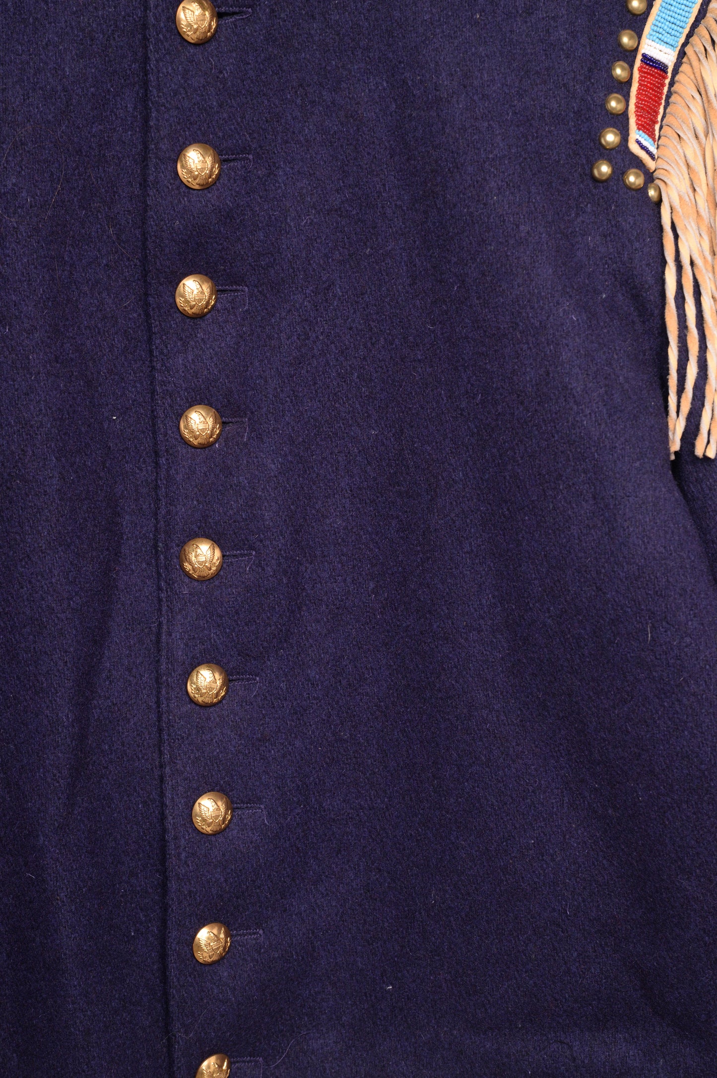 Cropped Wool Fringe Jacket