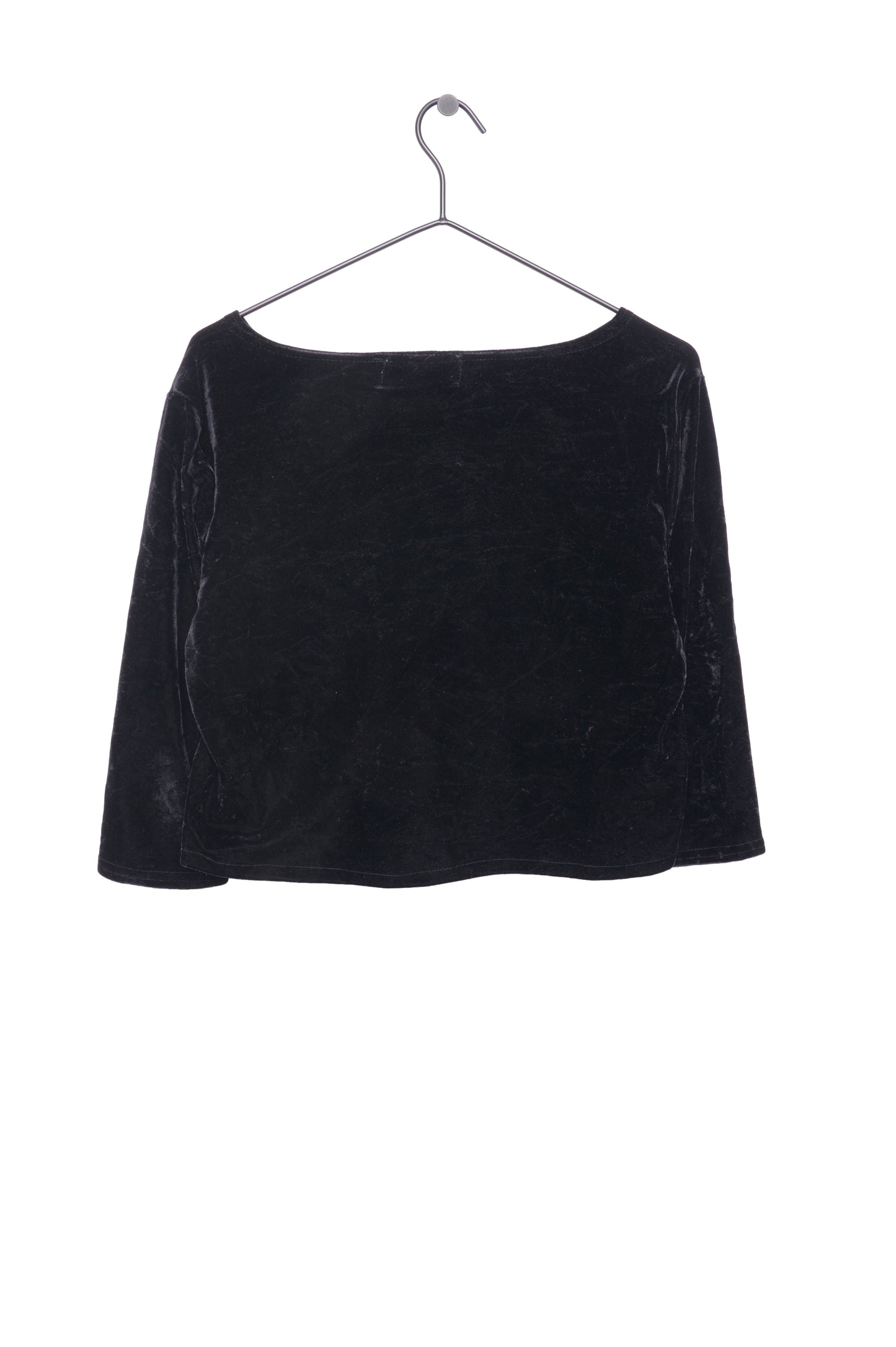 Cropped Velvet Top