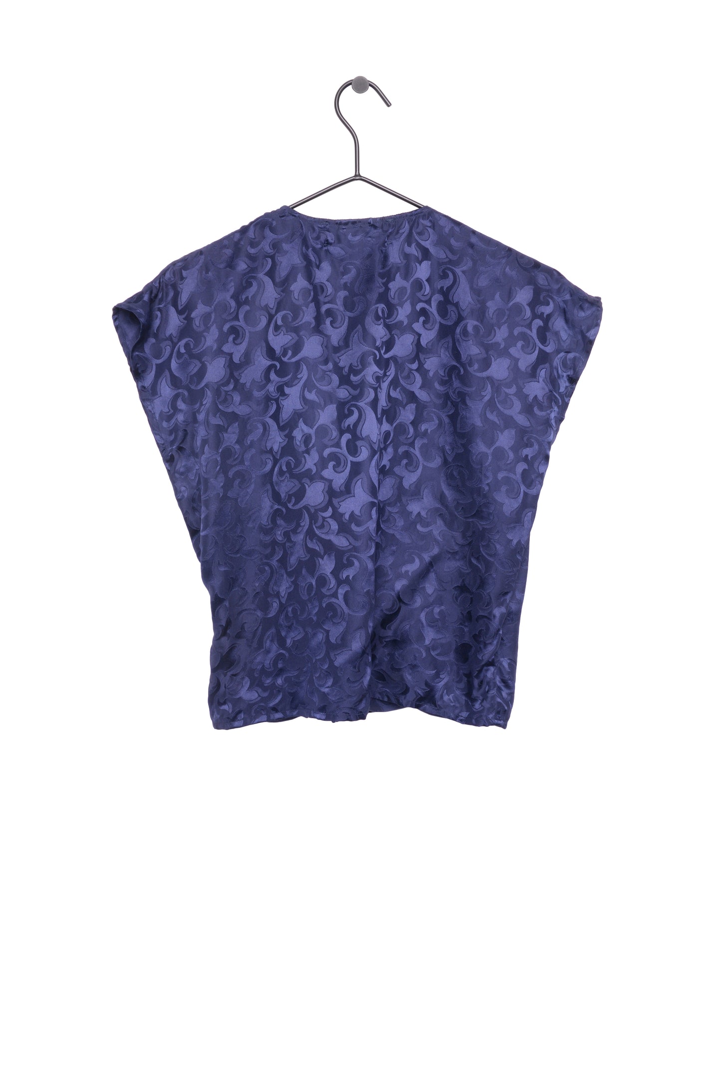 Silk Flourish Cowl Neck Top
