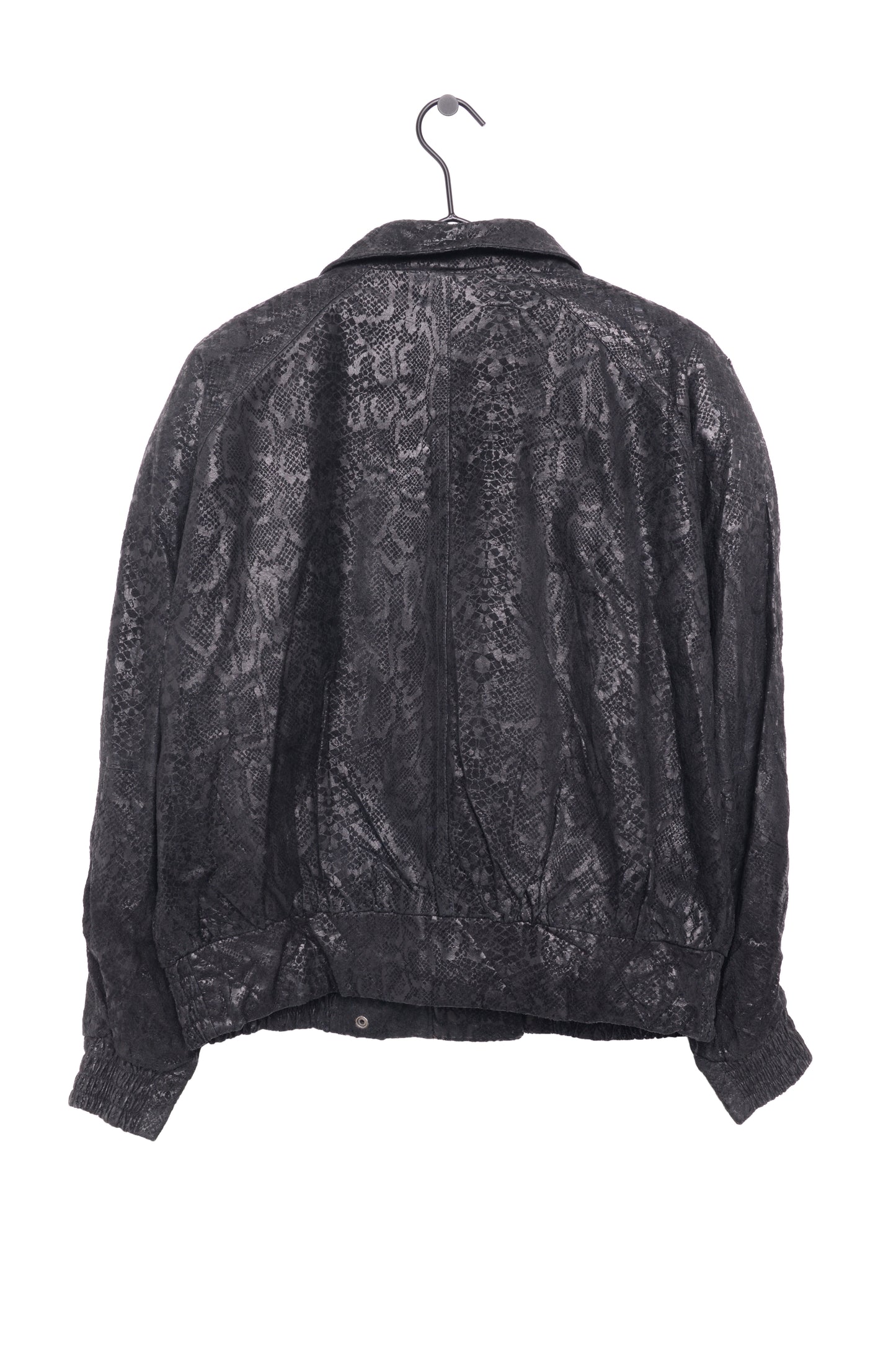 1980s Snakeskin Leather Jacket