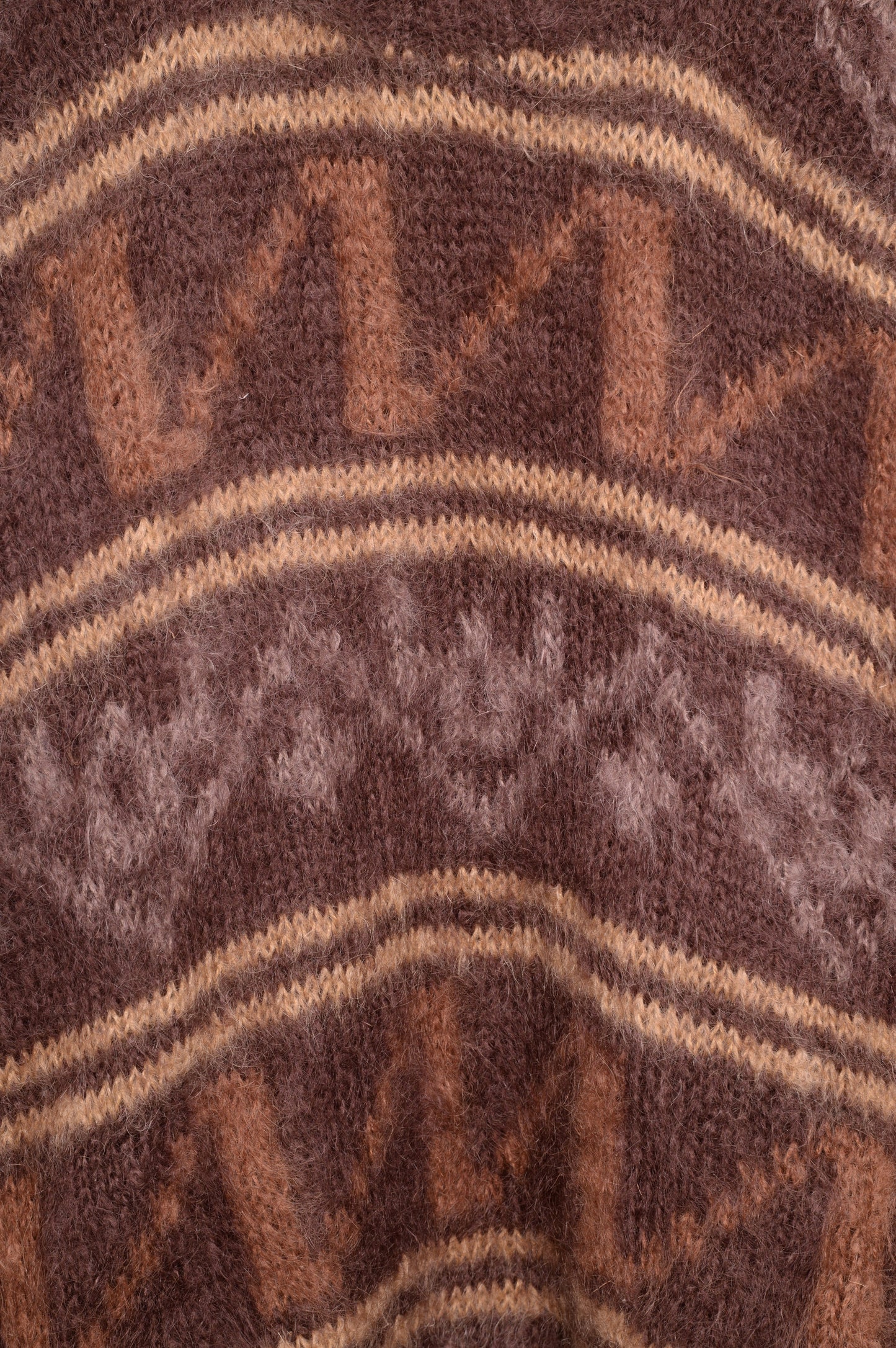 Brown Geometric Sweater