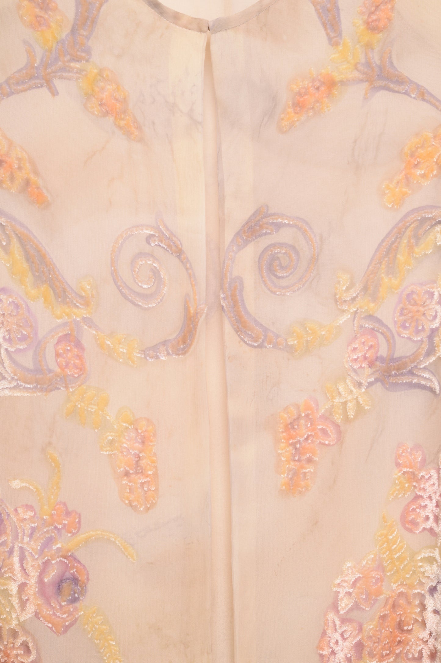 Velvet Flowers Silk Top