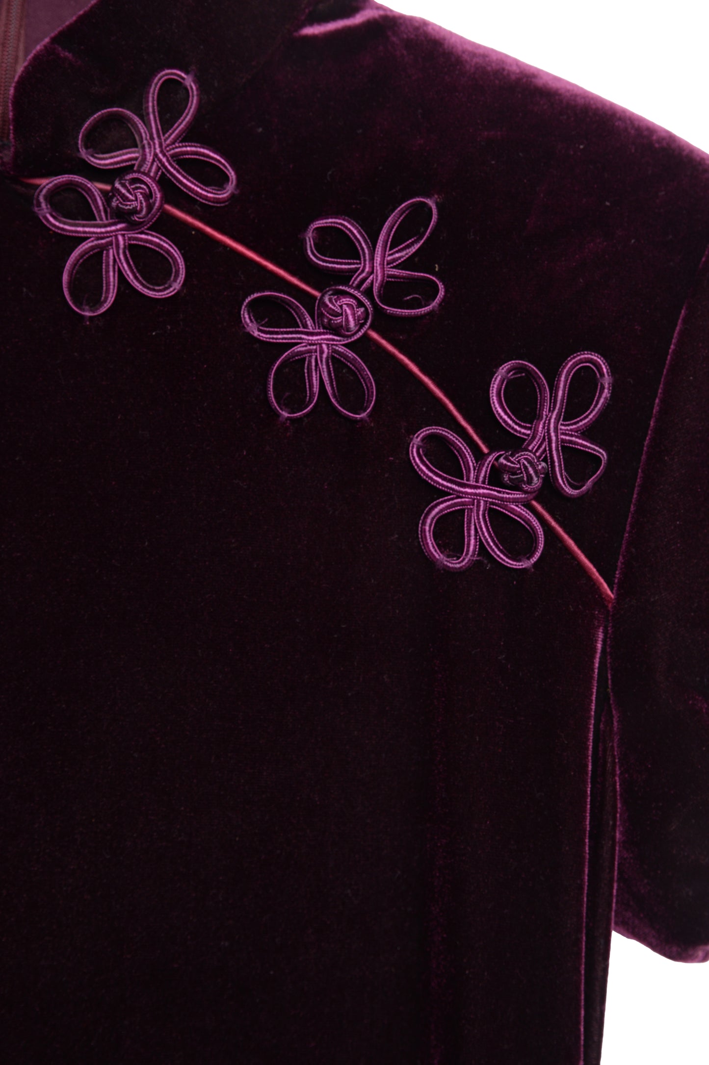 1990s Purple Velvet Maxi Dress