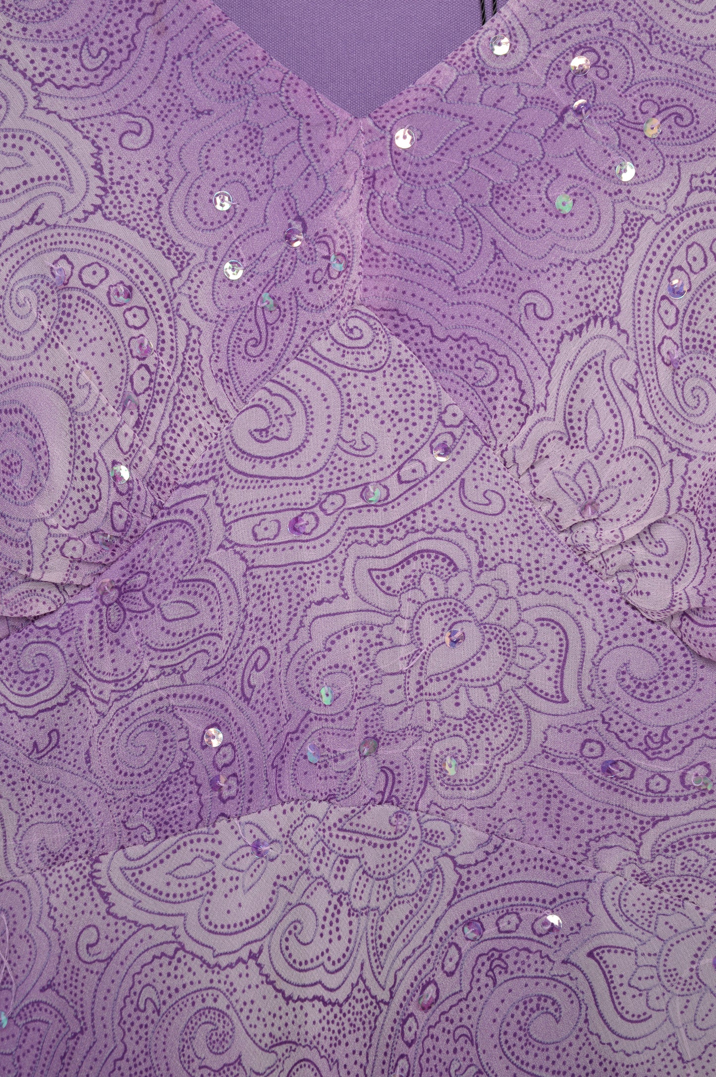 Y2K Silk Sequin Ruffle Dress