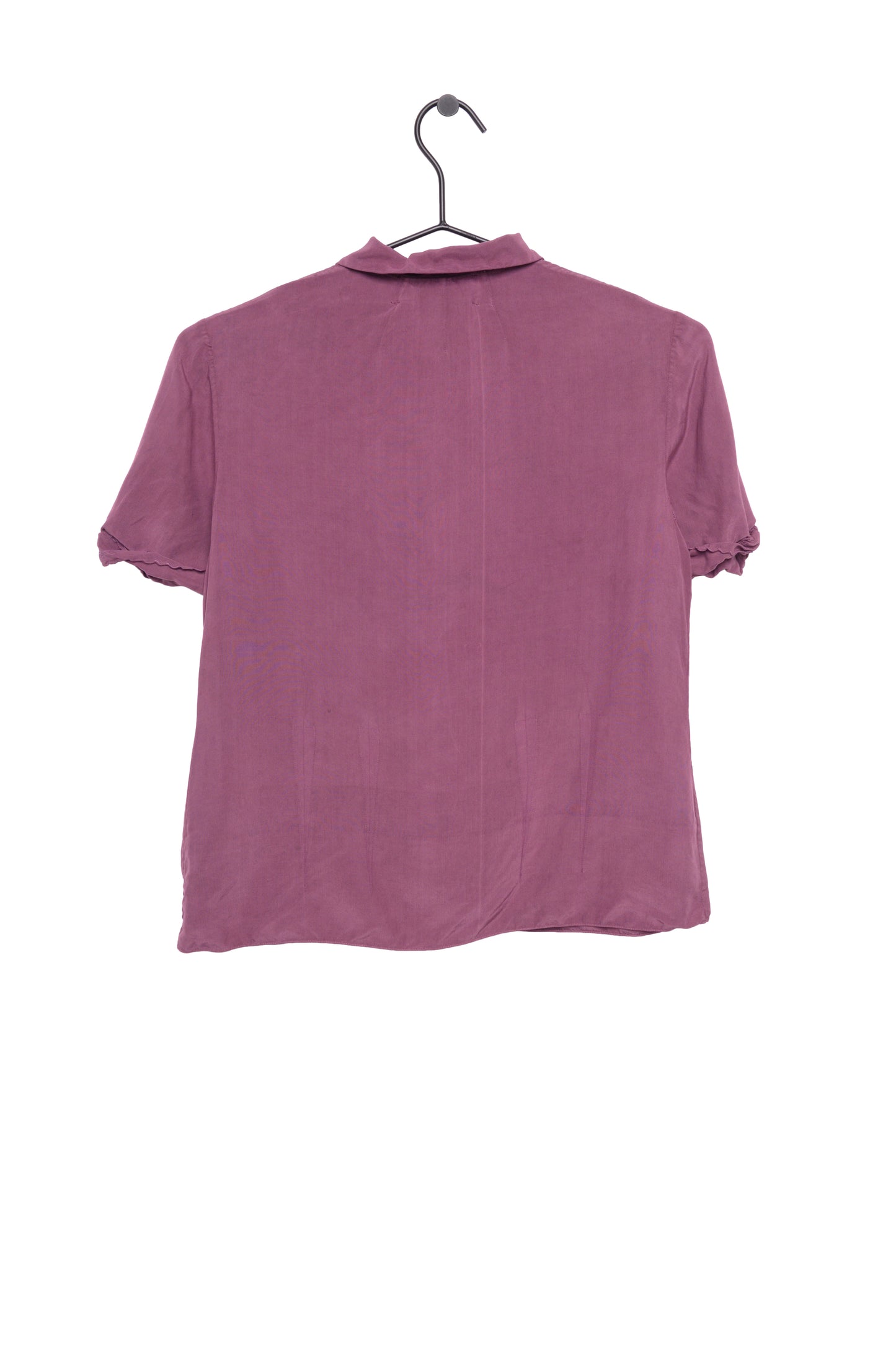 1950s Silk Button Top