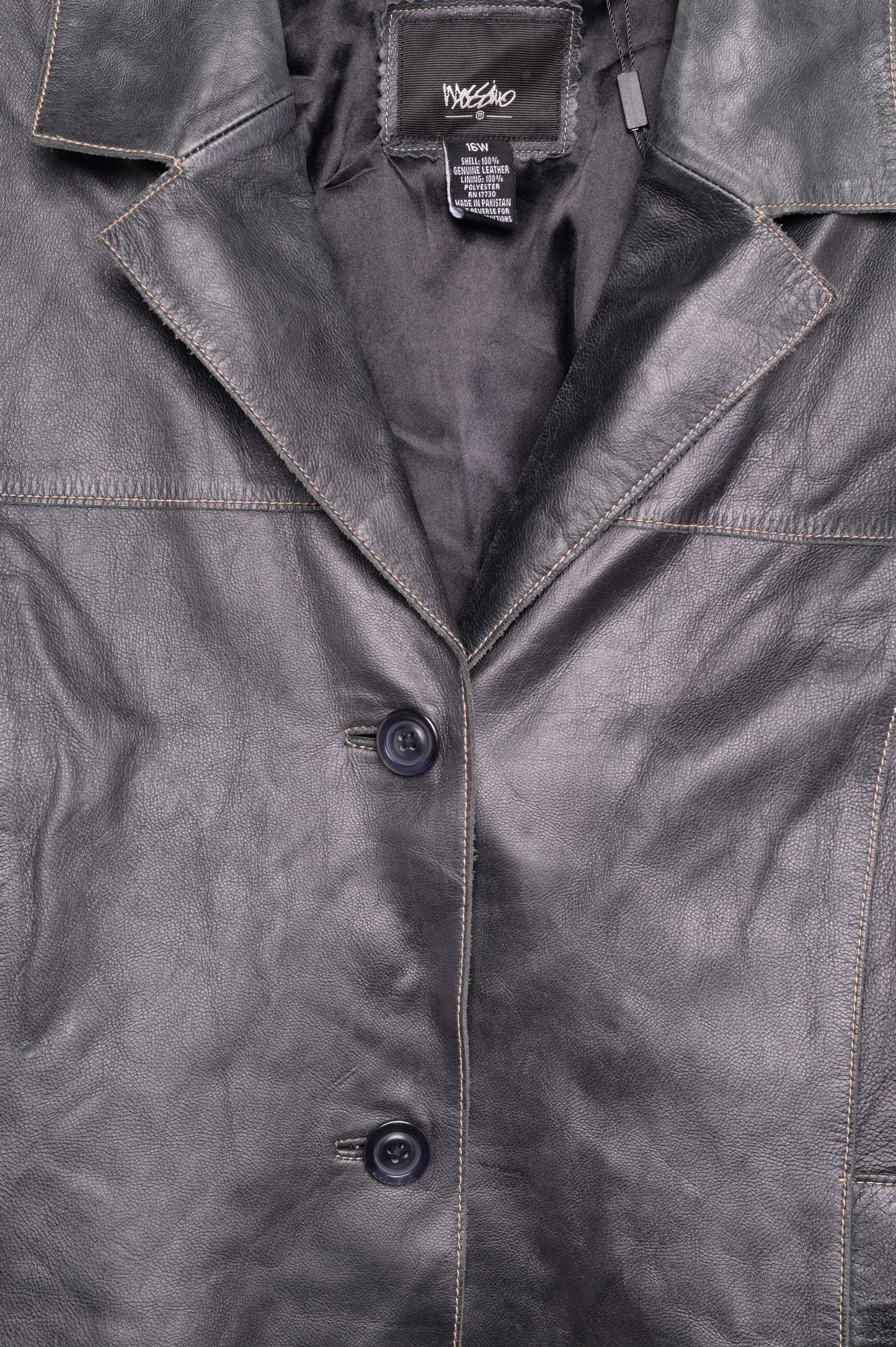 Textured Leather Jacket