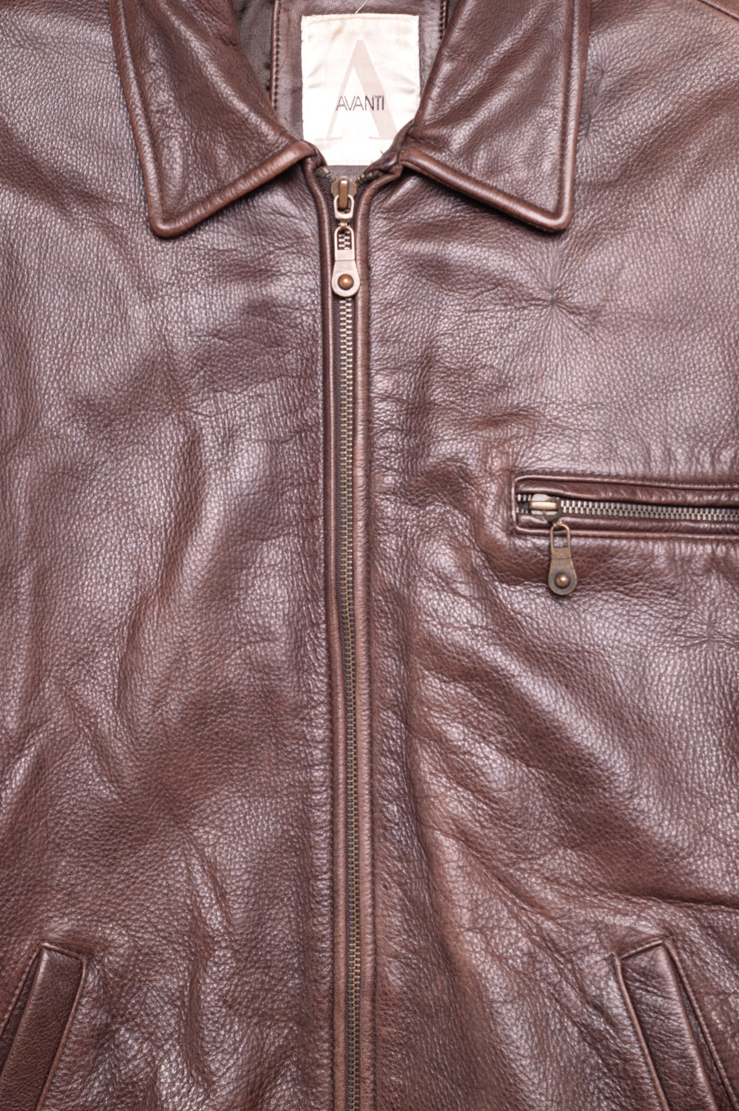 1990s Brown Leather Jacket