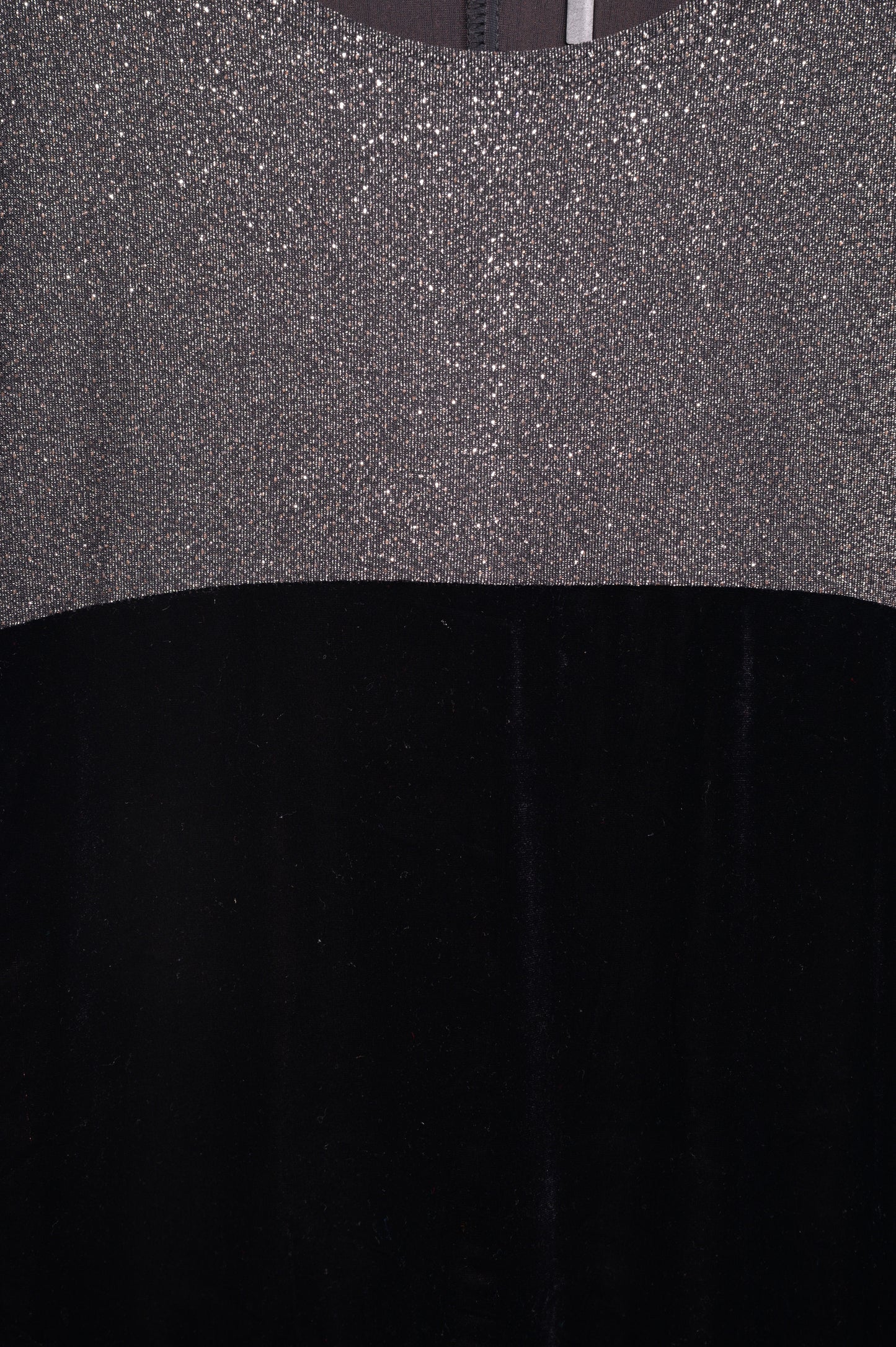 Silver Panel Velvet Dress