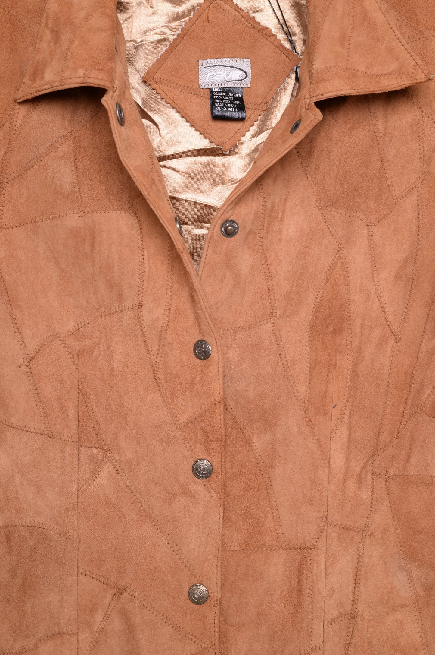 1990s Patchwork Suede Jacket