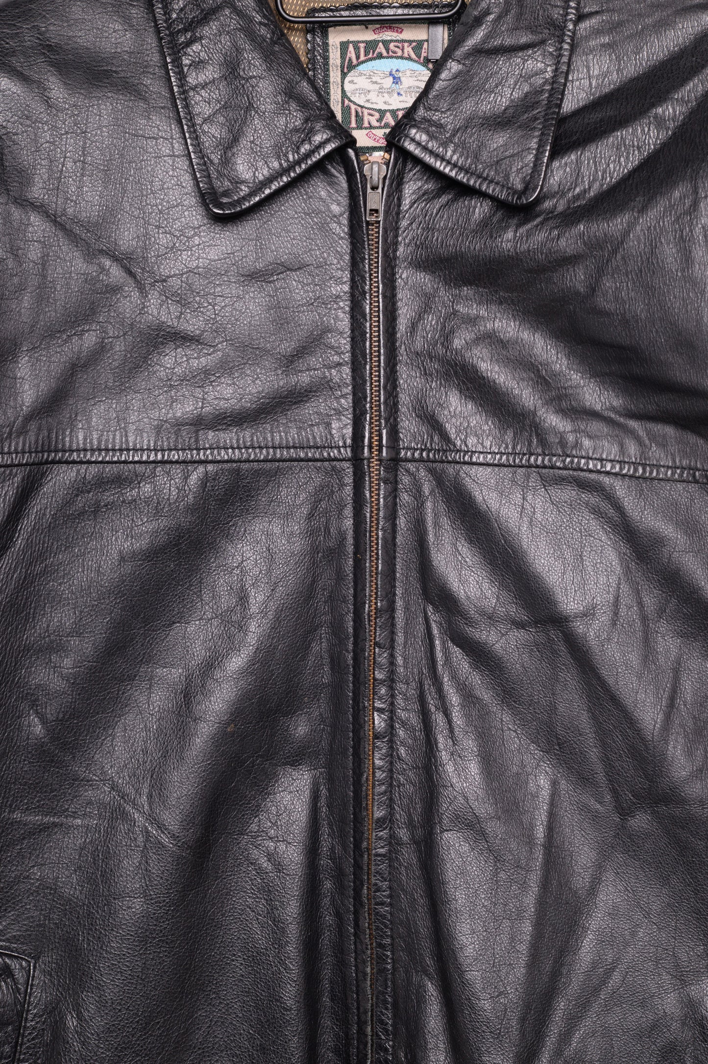 Zip-Up Leather Jacket