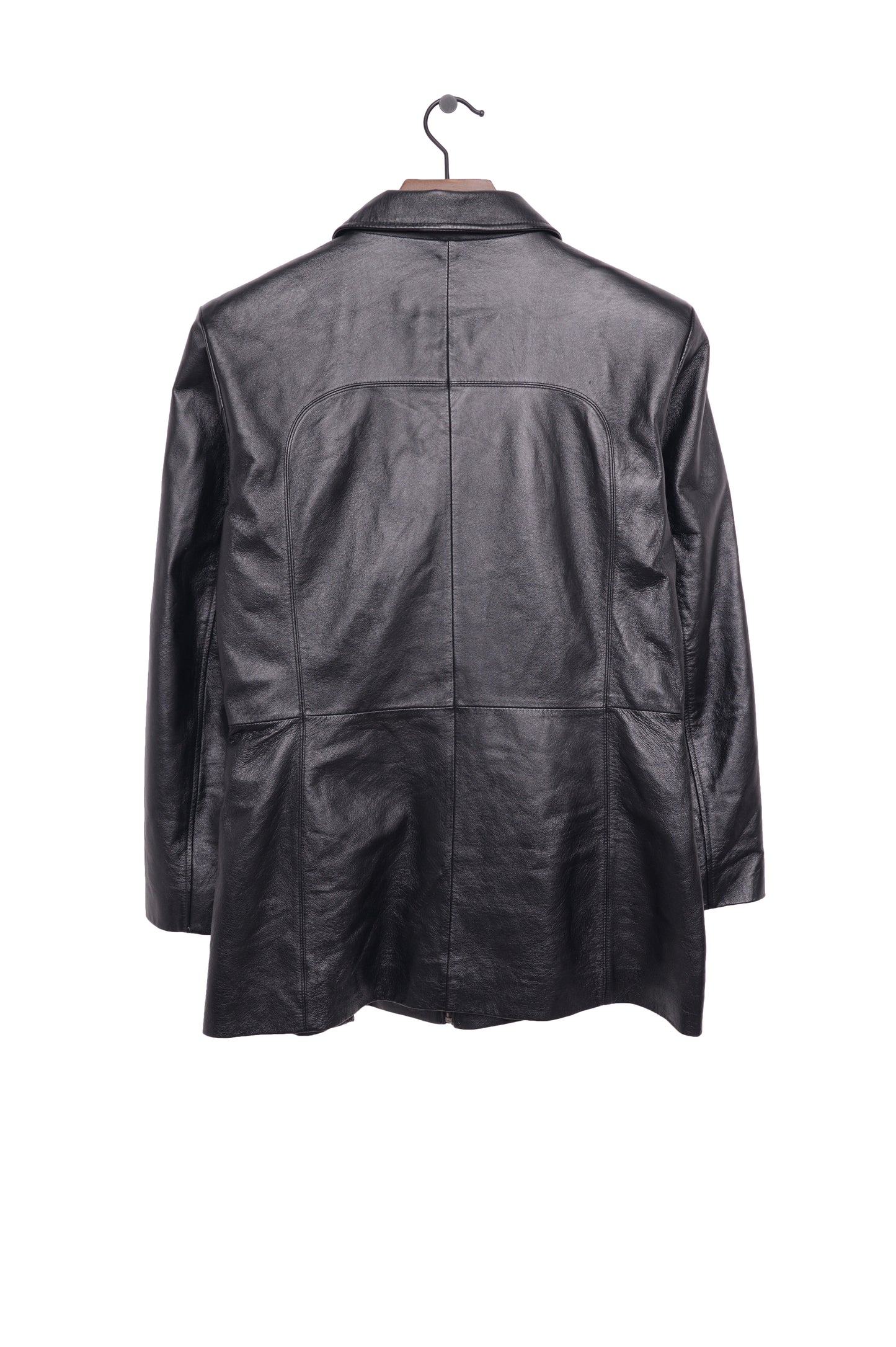 Zip-Up Leather Jacket