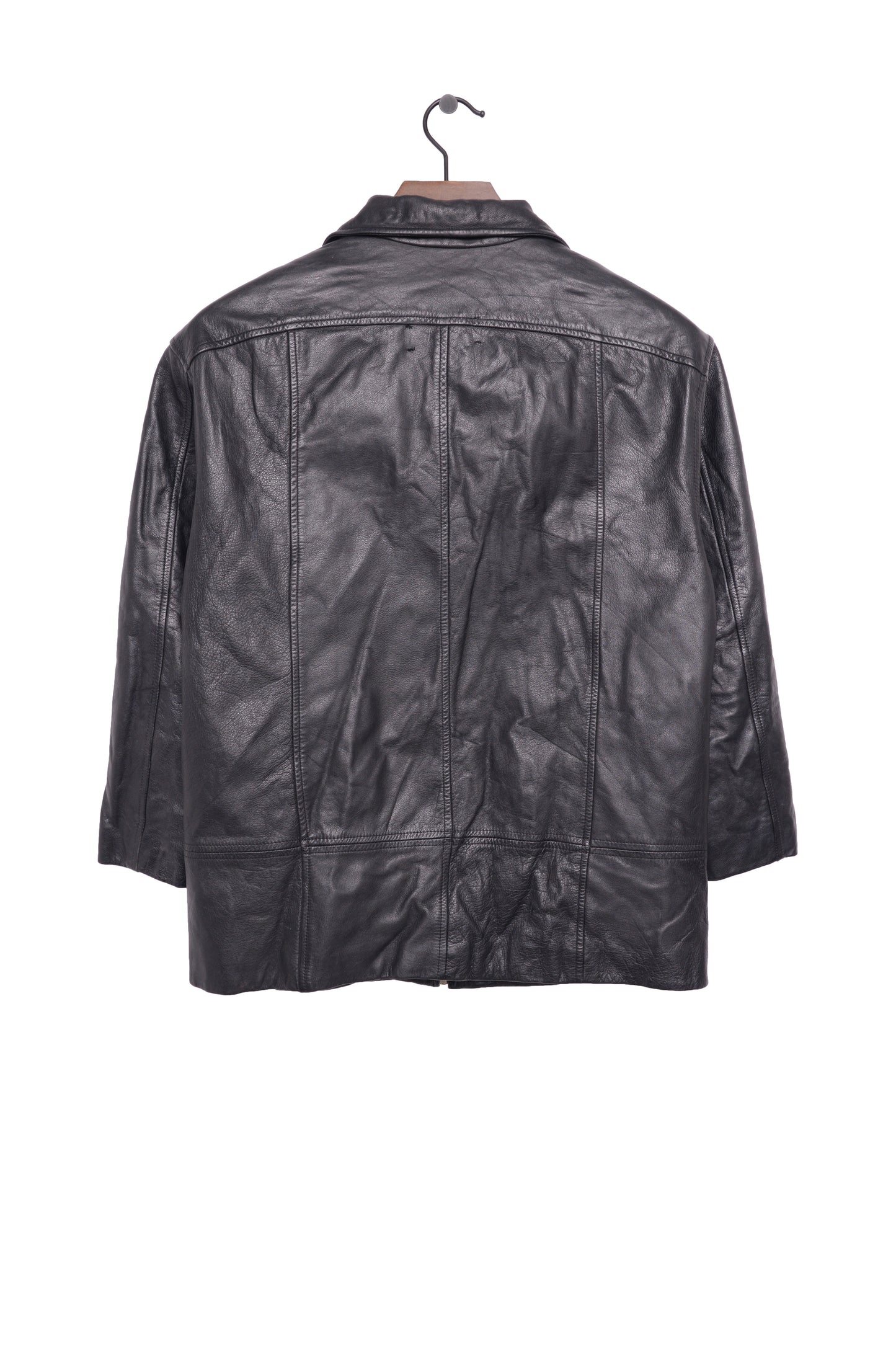 Zip-Up Leather Jacket