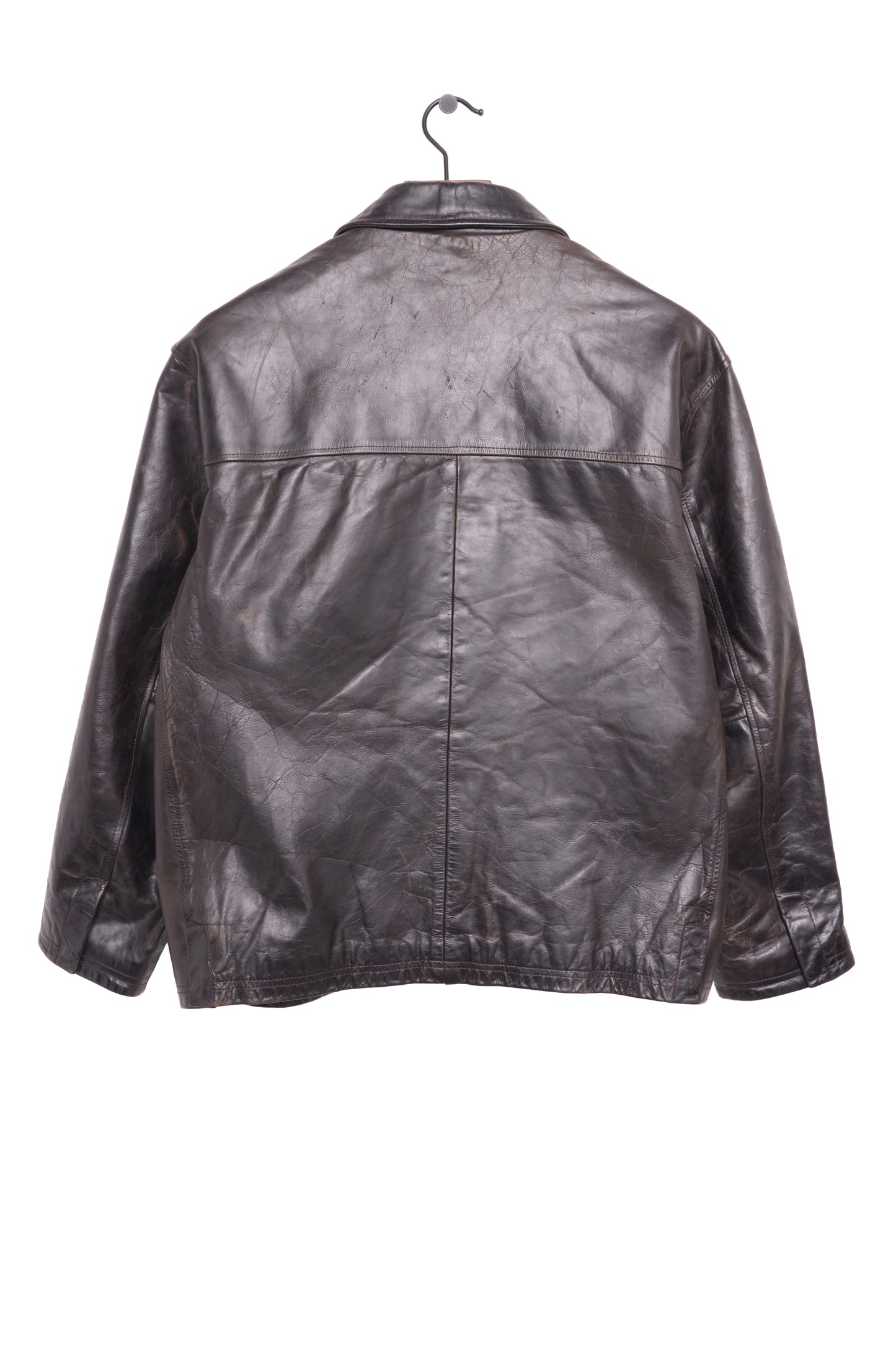 1990s Chocolate Brown Leather Jacket