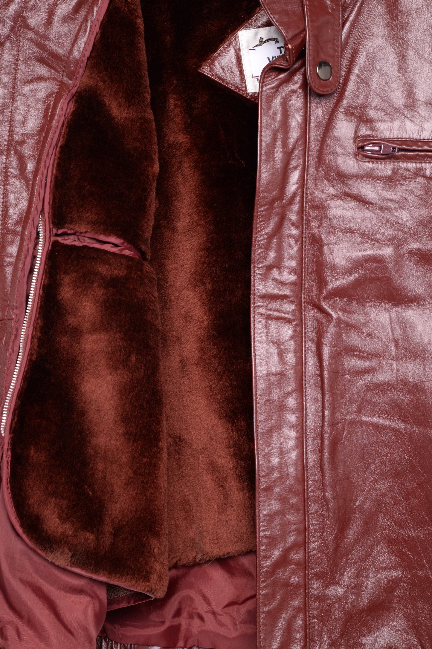 1980s Burgundy Leather Bomber