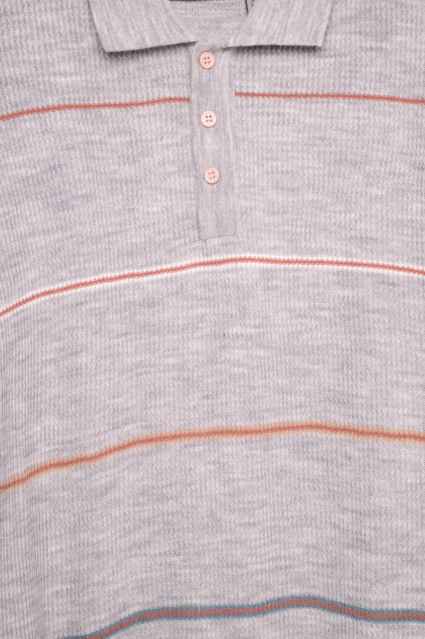 1980s Knit Long Sleeve Polo