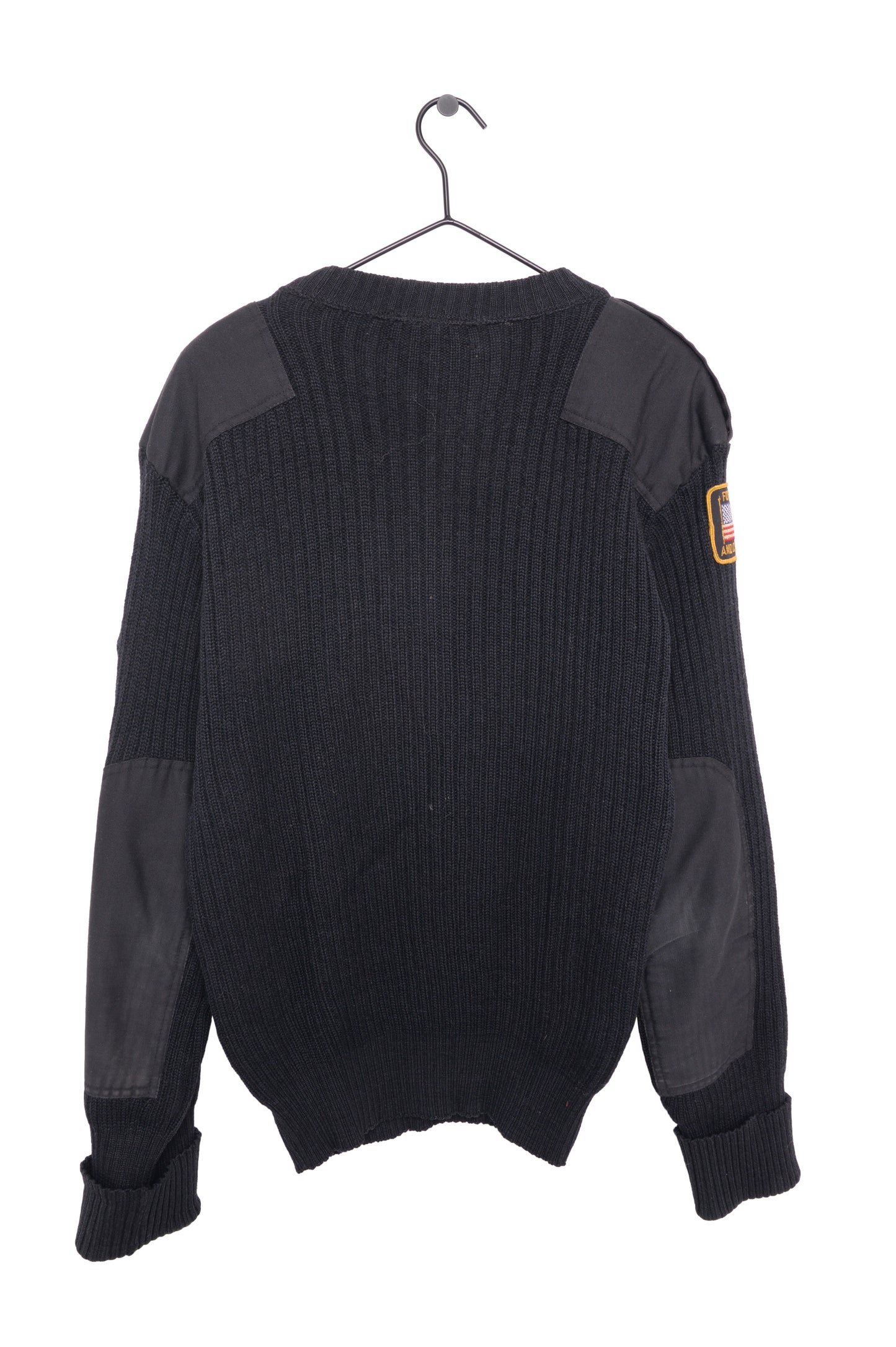 Wool Paneled Patch Sweater USA