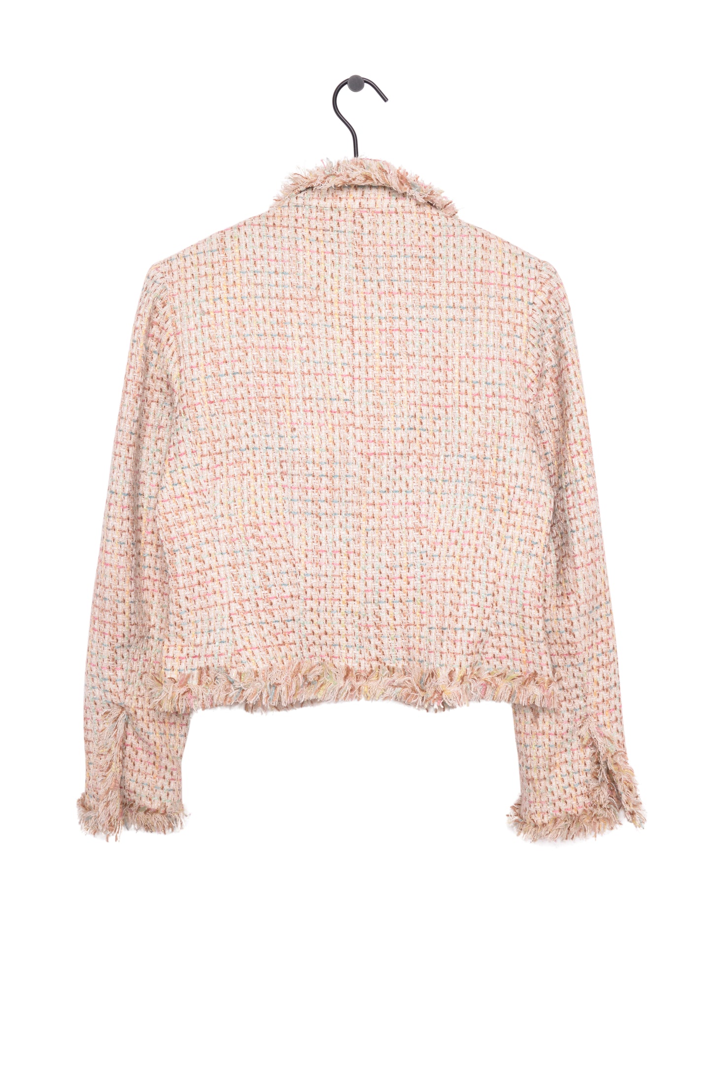 Tweed Textured Silk Blazer