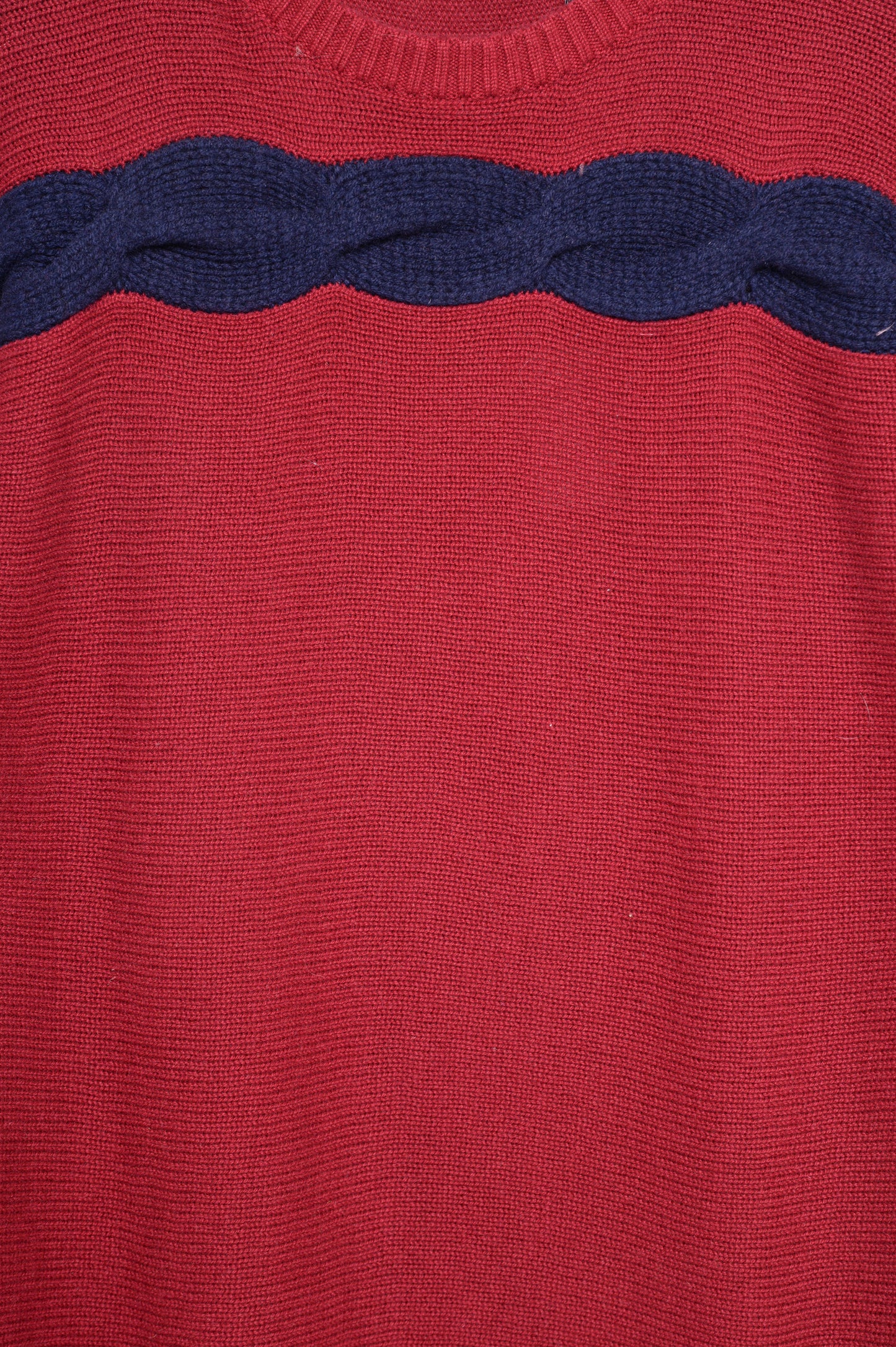 Cable Knit Stripe Sweater