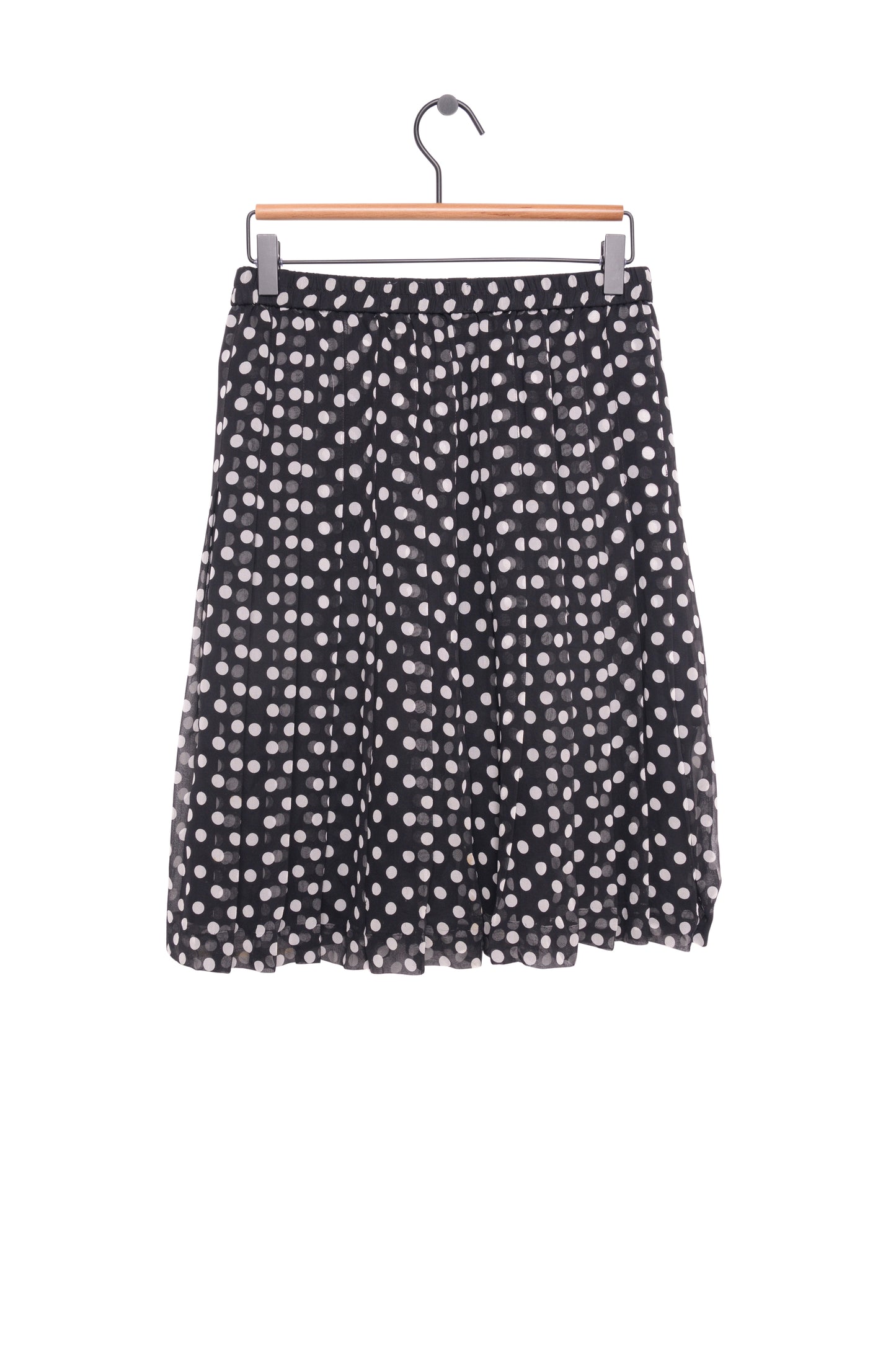 Sheer Polka Dot Silk Skirt