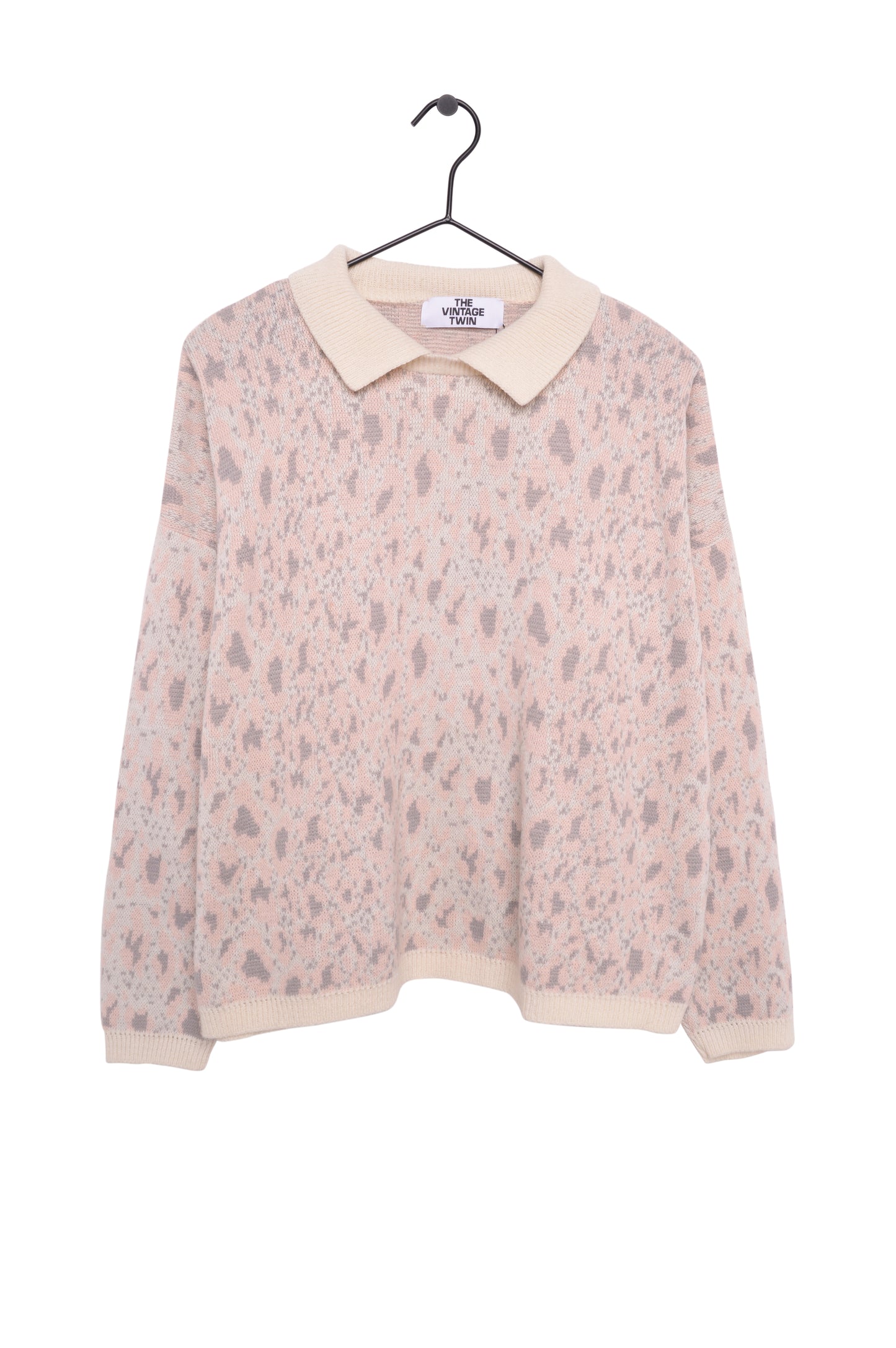 Pastel Abstract Collared Sweater USA