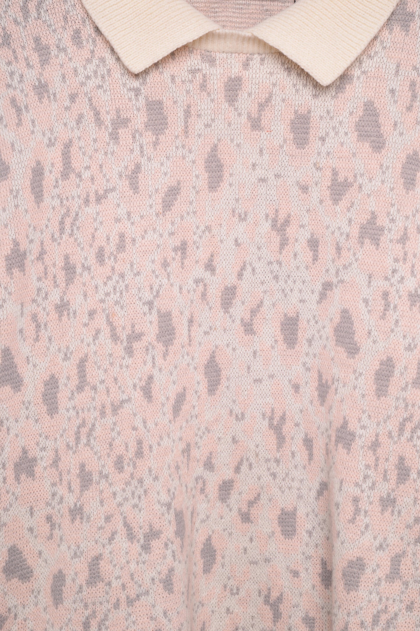 Pastel Abstract Collared Sweater USA