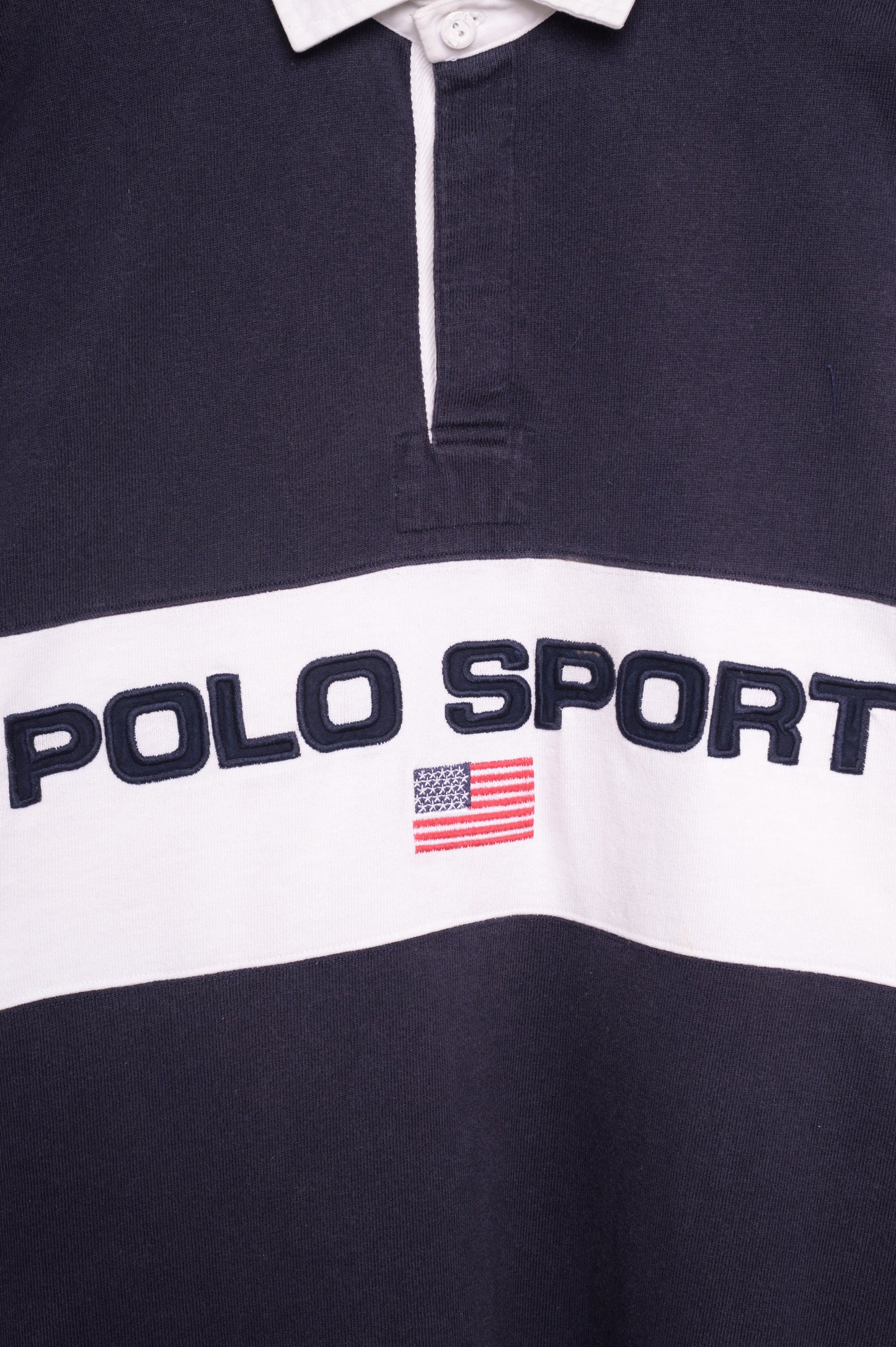 1990s Faded Ralph Lauren Rugby Shirt