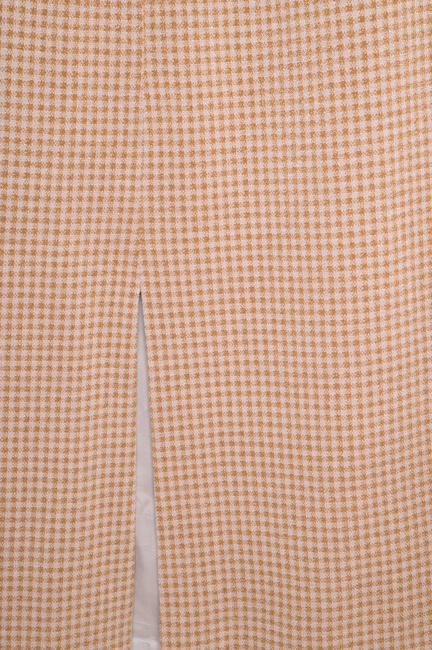 Metallic Gingham Maxi Skirt