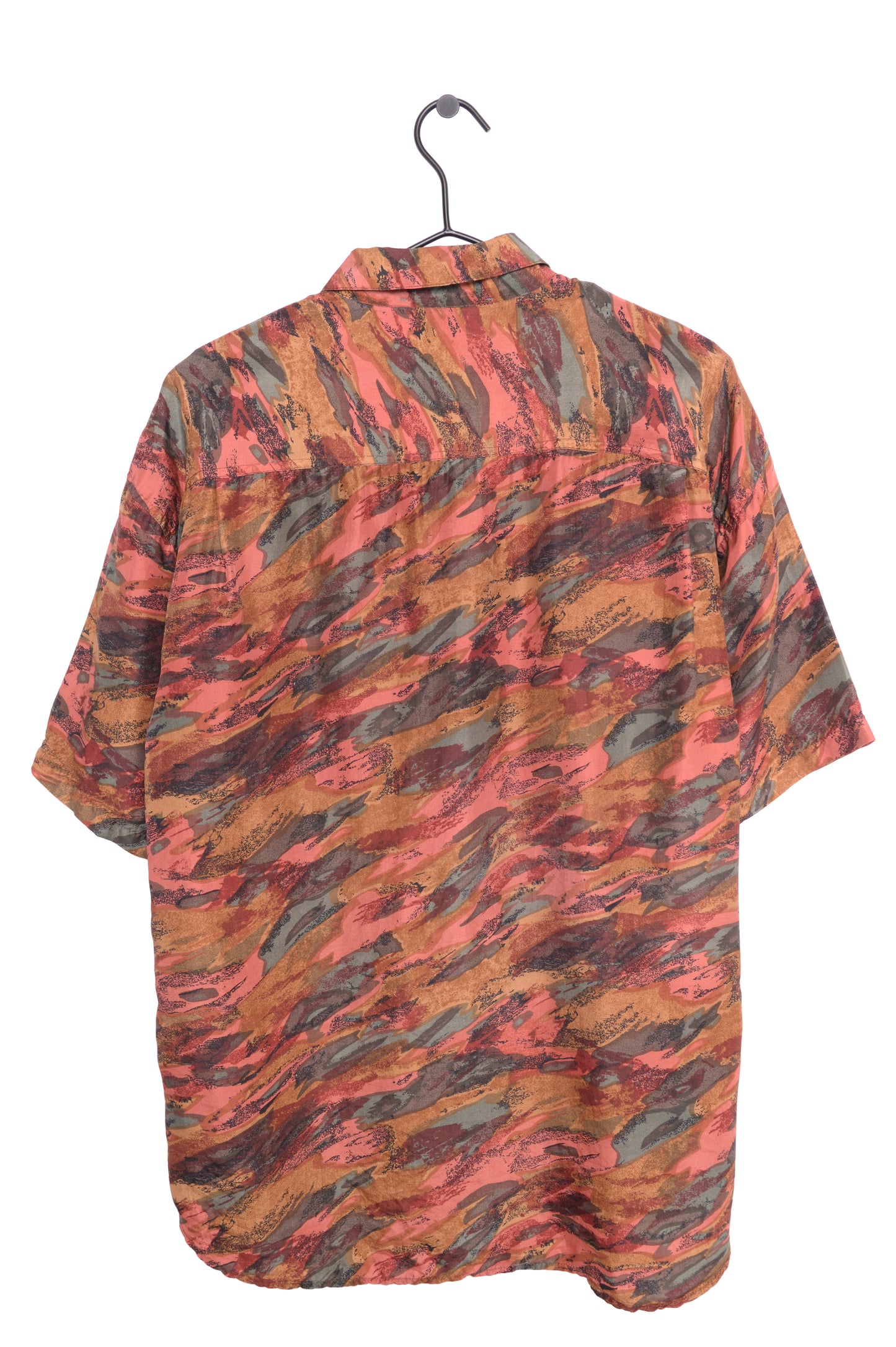 Abstract Silk Button Down